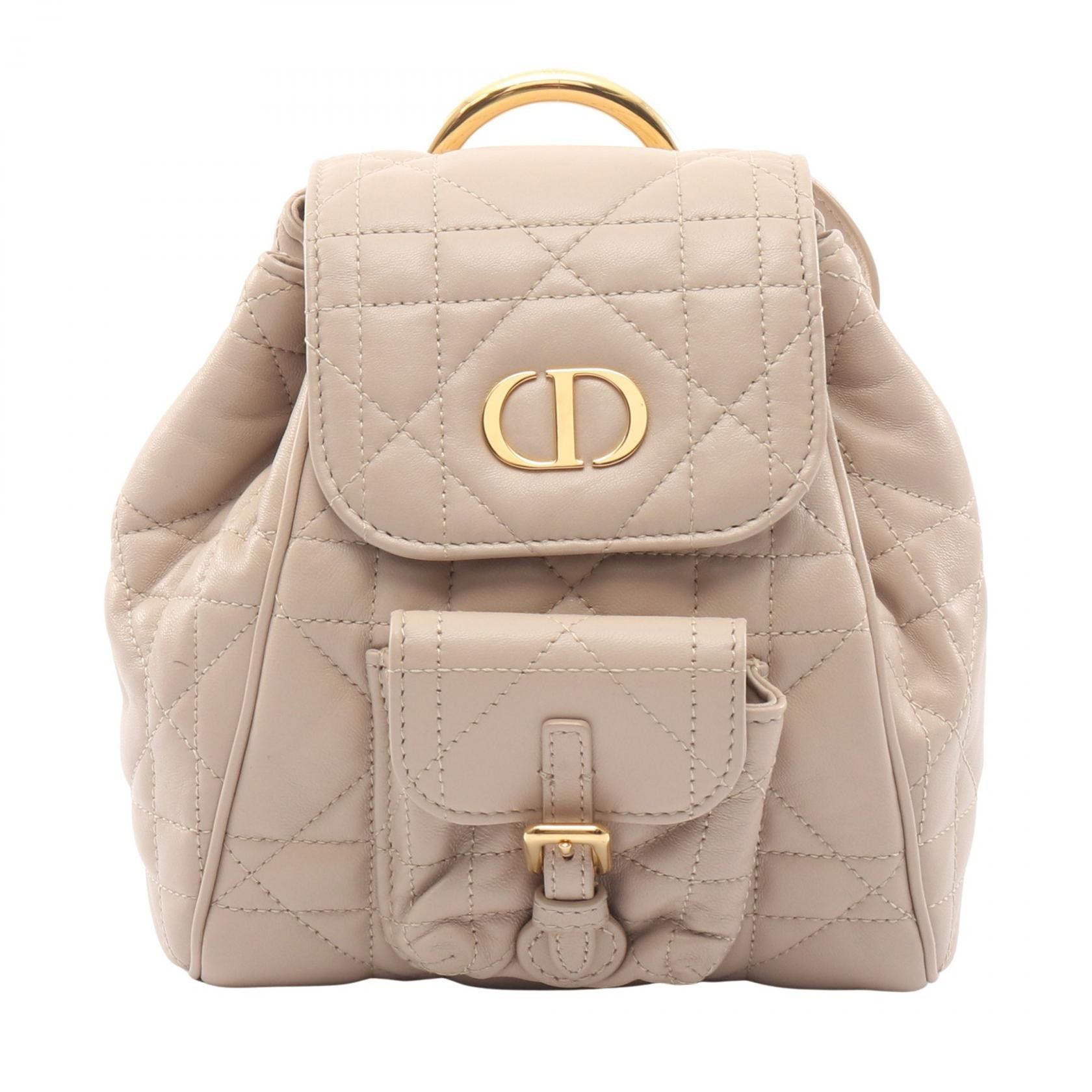 Dior Dior Dior CARO Small Macro Cannage Leather Backpack Leather Backpack M6302UNOZ DUTY FREE for USA Size ONE SIZE - 1 Thumbnail