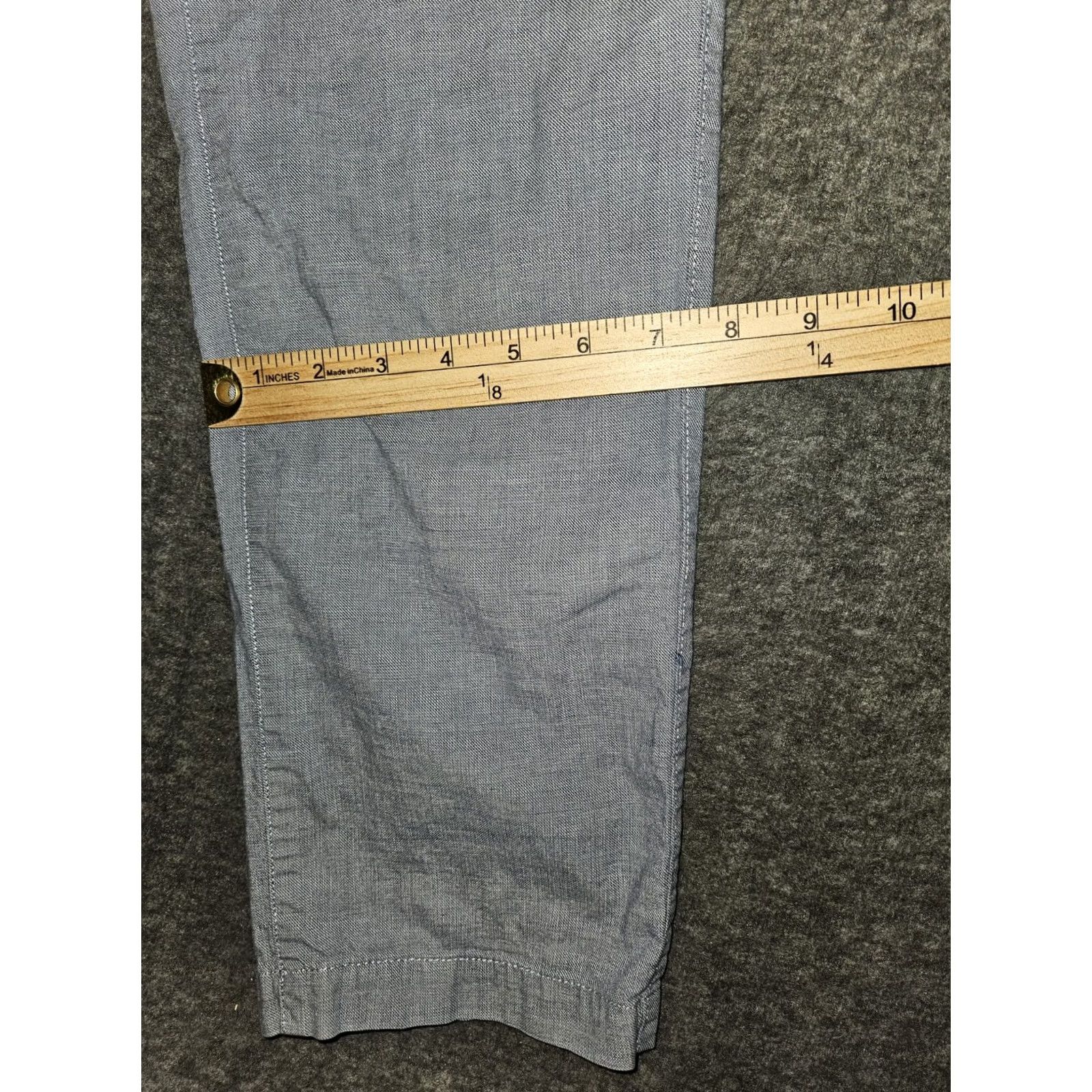 Banana Republic VINTAGE? Banana Republic Aiden Fit Pants Men's 32x34 Blue Mid Rise Slash Pocket Flat Front Chino Dress Business Casual Travel Workwear Size US 32 / EU 48 - 5 Thumbnail
