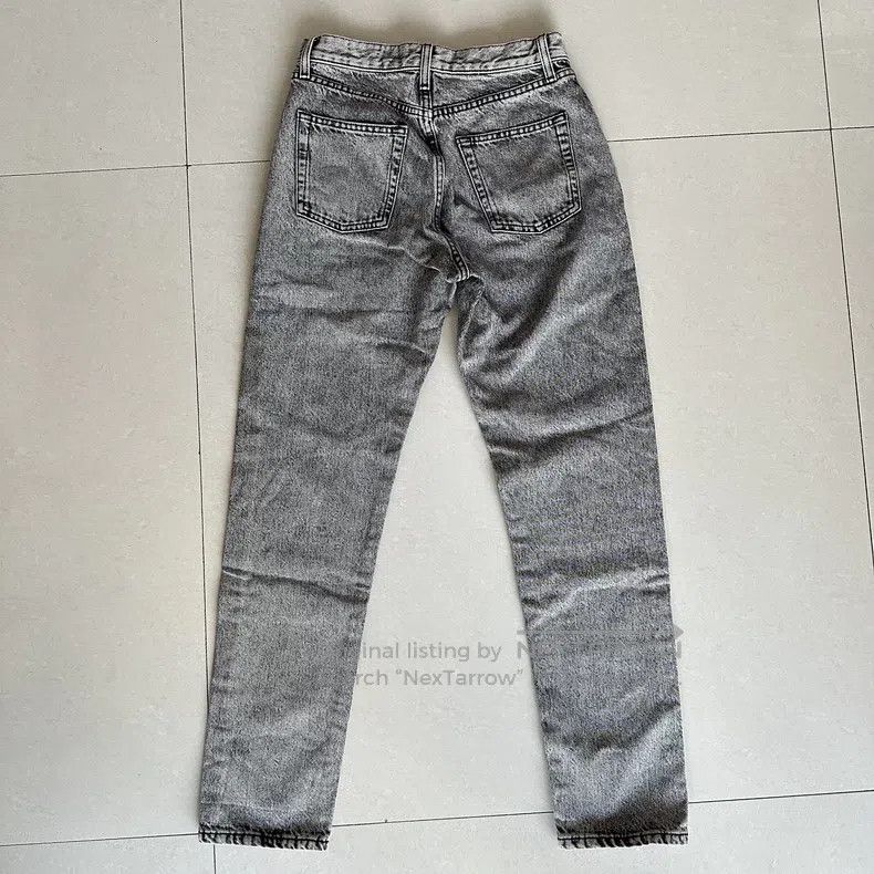 Saint Laurent Paris Saint Laurent Paris Grey embroidered denim jeans Size 25" / US 0 / IT 36 - 2 Thumbnail