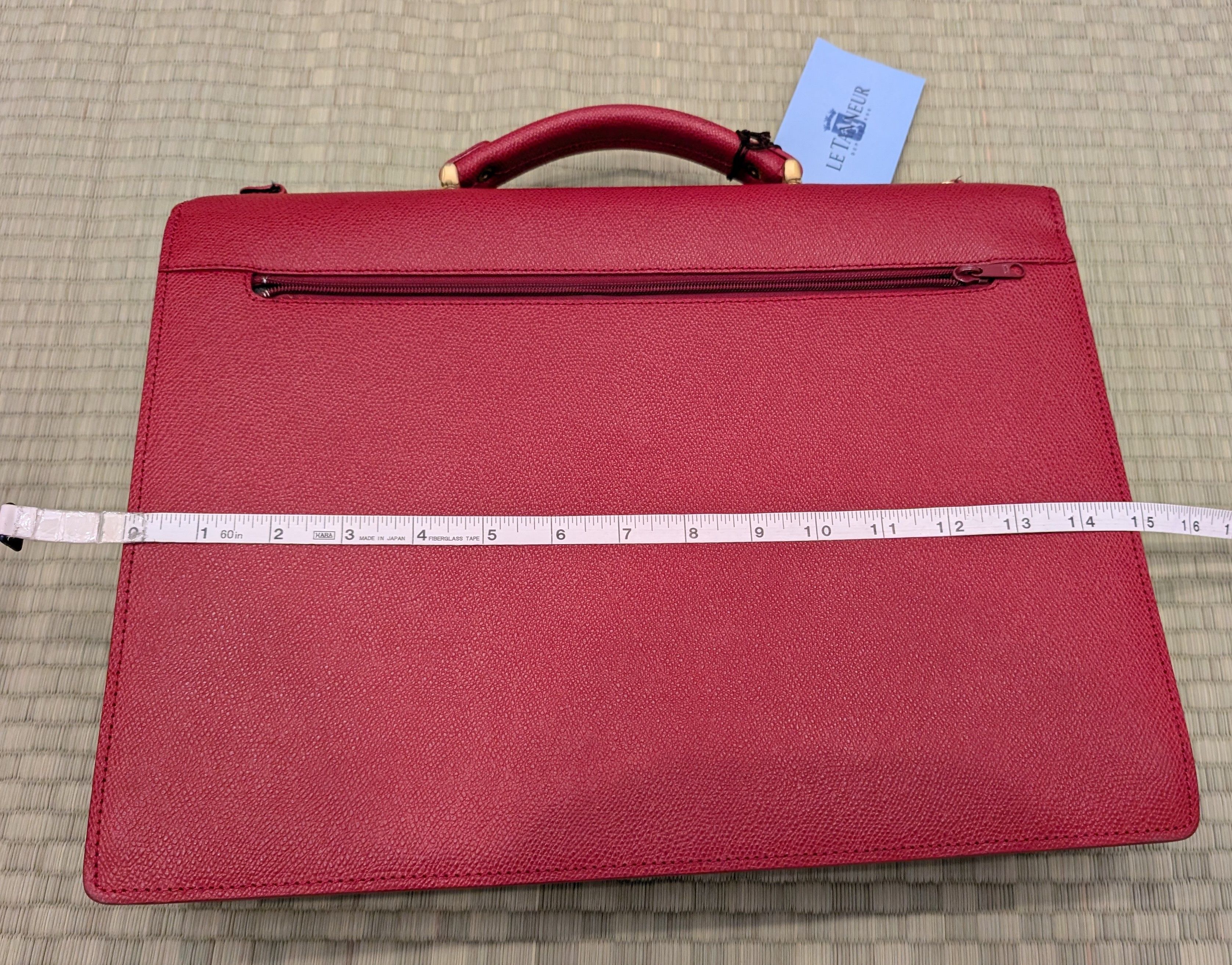 Le Tanneur NWT Le Tanneur Leather Satchel Red Size ONE SIZE - 6 Thumbnail