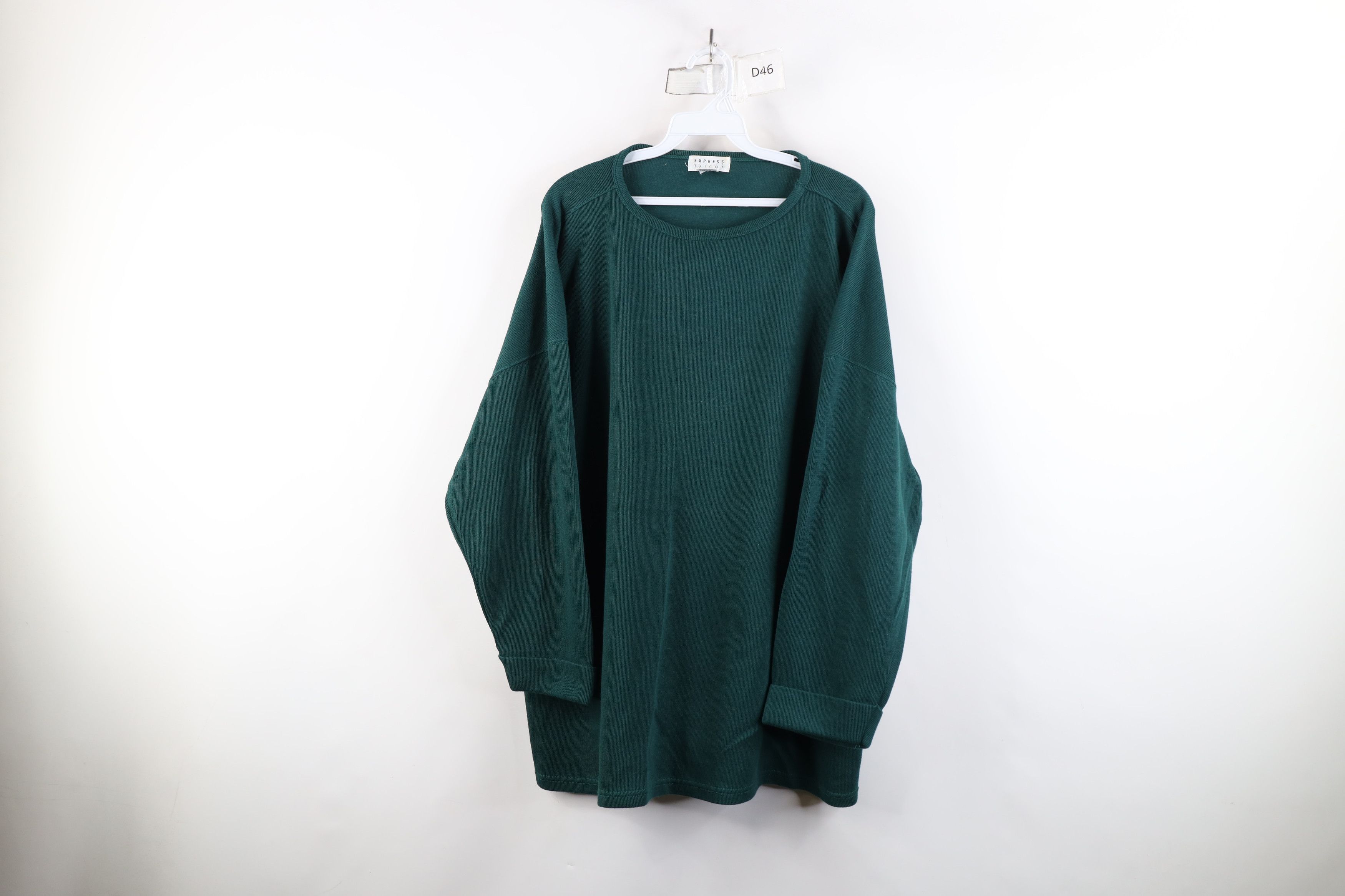Express × Vintage Vintage 90s Express Thermal Ribbed Knit 3/4 Sleeve T-Shirt Size XL / US 12-14 / IT 48-50 - 1 Thumbnail