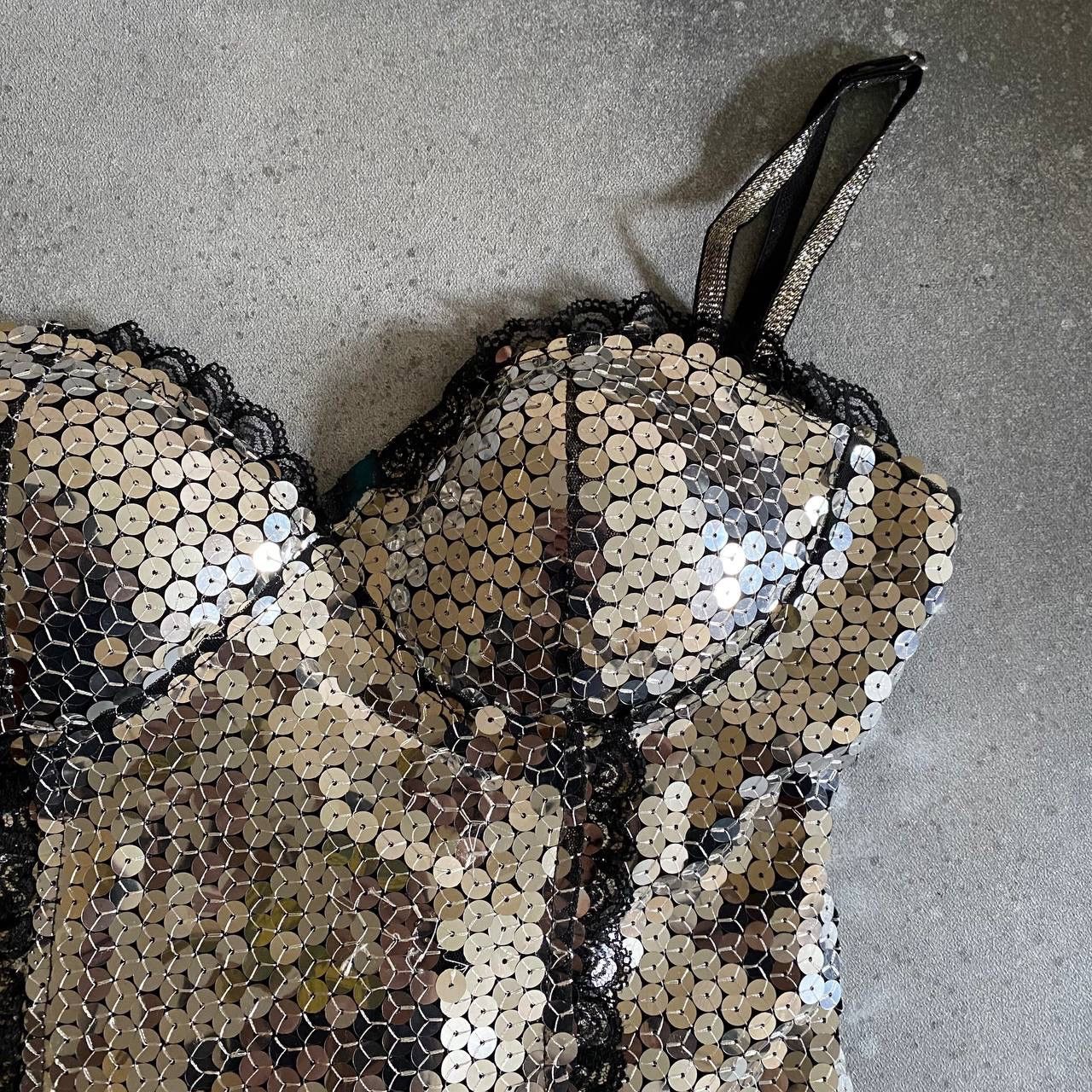 Hysteric Glamour × Japanese Brand Amazing Sexy Y2K Vintage Crazy Shiny Top Size M / US 6-8 / IT 42-44 - 5 Thumbnail