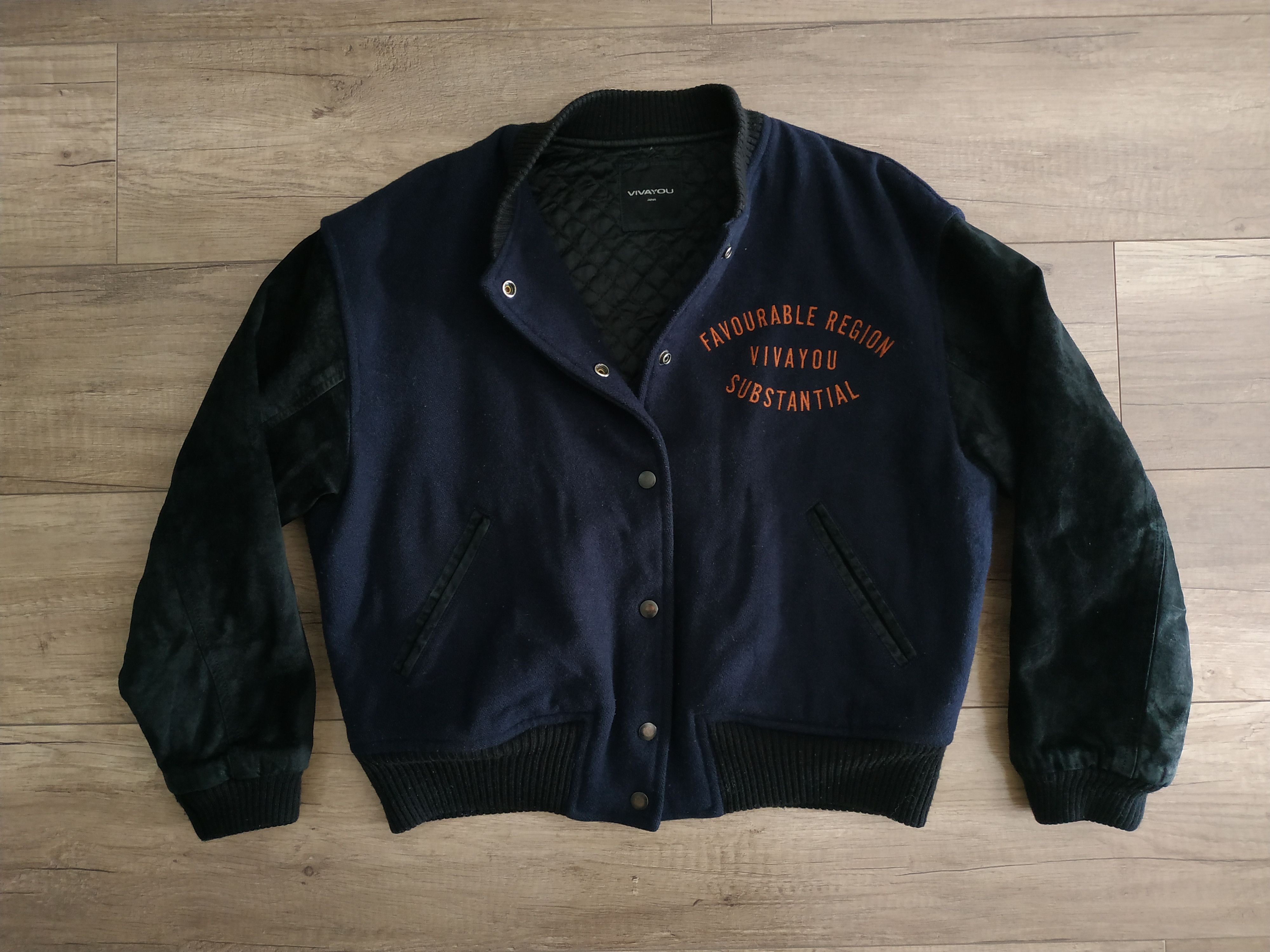 Japanese Brand × Vintage VIVAYOU JAPAN Women's Wool Vintage Bomber Jacket, s. MEDIUM Size US M / EU 48-50 / 2 - 2 Thumbnail