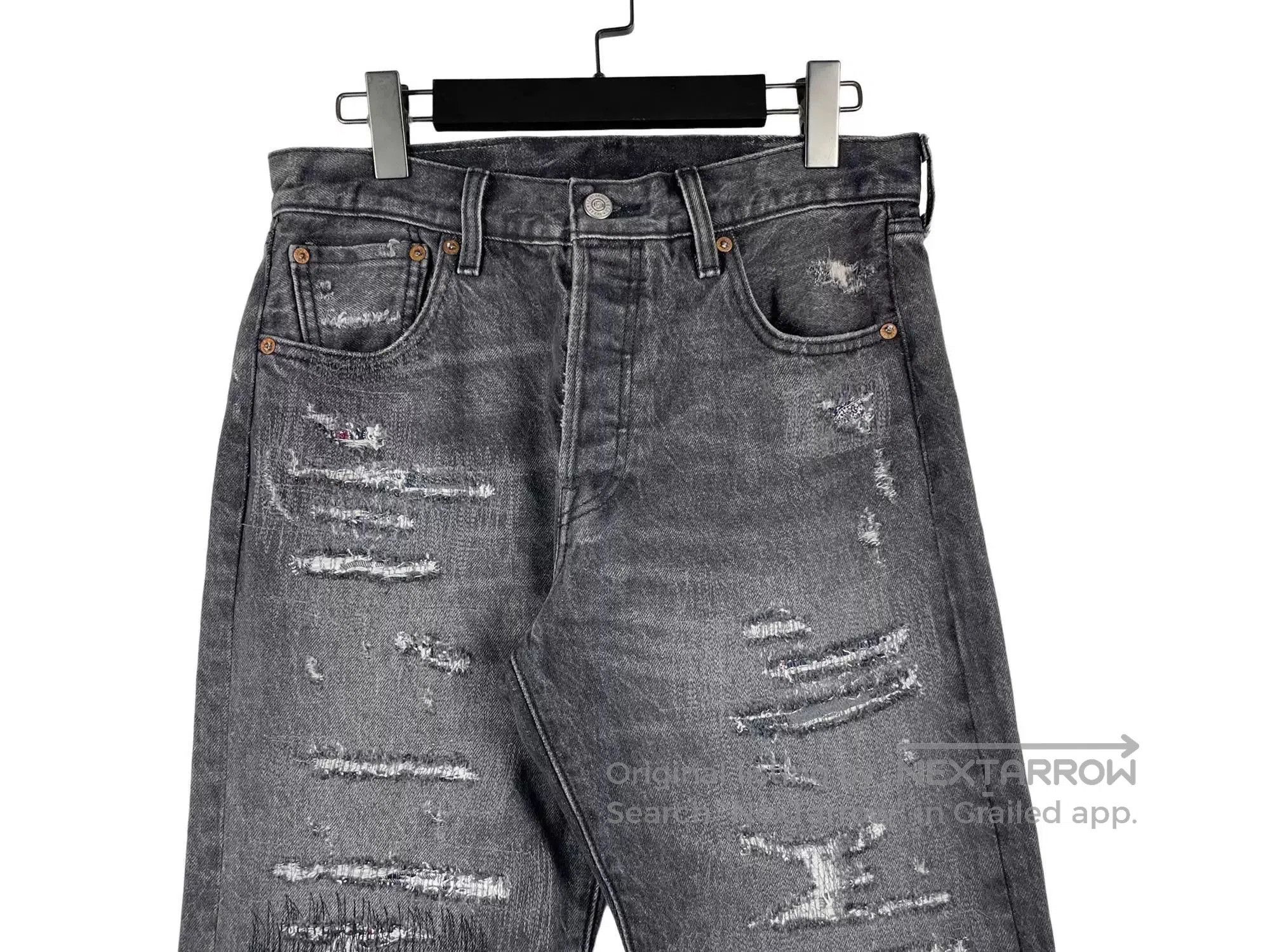 Levi's Levi's x CLOT 501 Black Distressed Jeans. Size US 30 / EU 46 - 3 Thumbnail