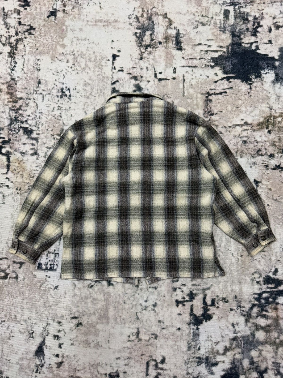 Japanese Brand × Uniqlo × Vintage Vintage 90s Uniqlo Plaid Tweed Chekered Flanel Wool Jacket Size US L / EU 52-54 / 3 - 12 Thumbnail