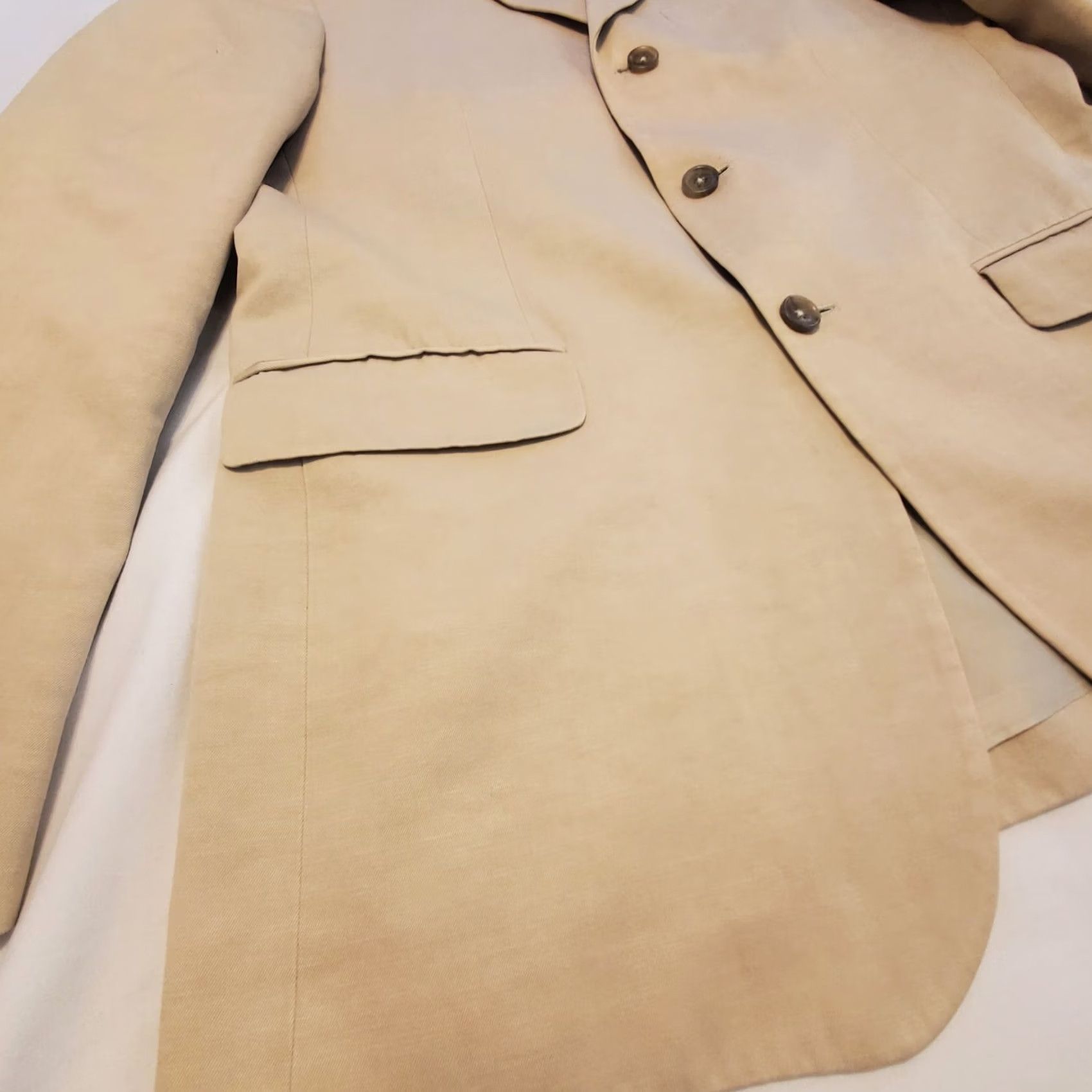 Banana Republic Banana Republic Blazer Jacket 42R - Tan Tweed Sports Coat - Mens Business Casual Size 42R - 3 Thumbnail