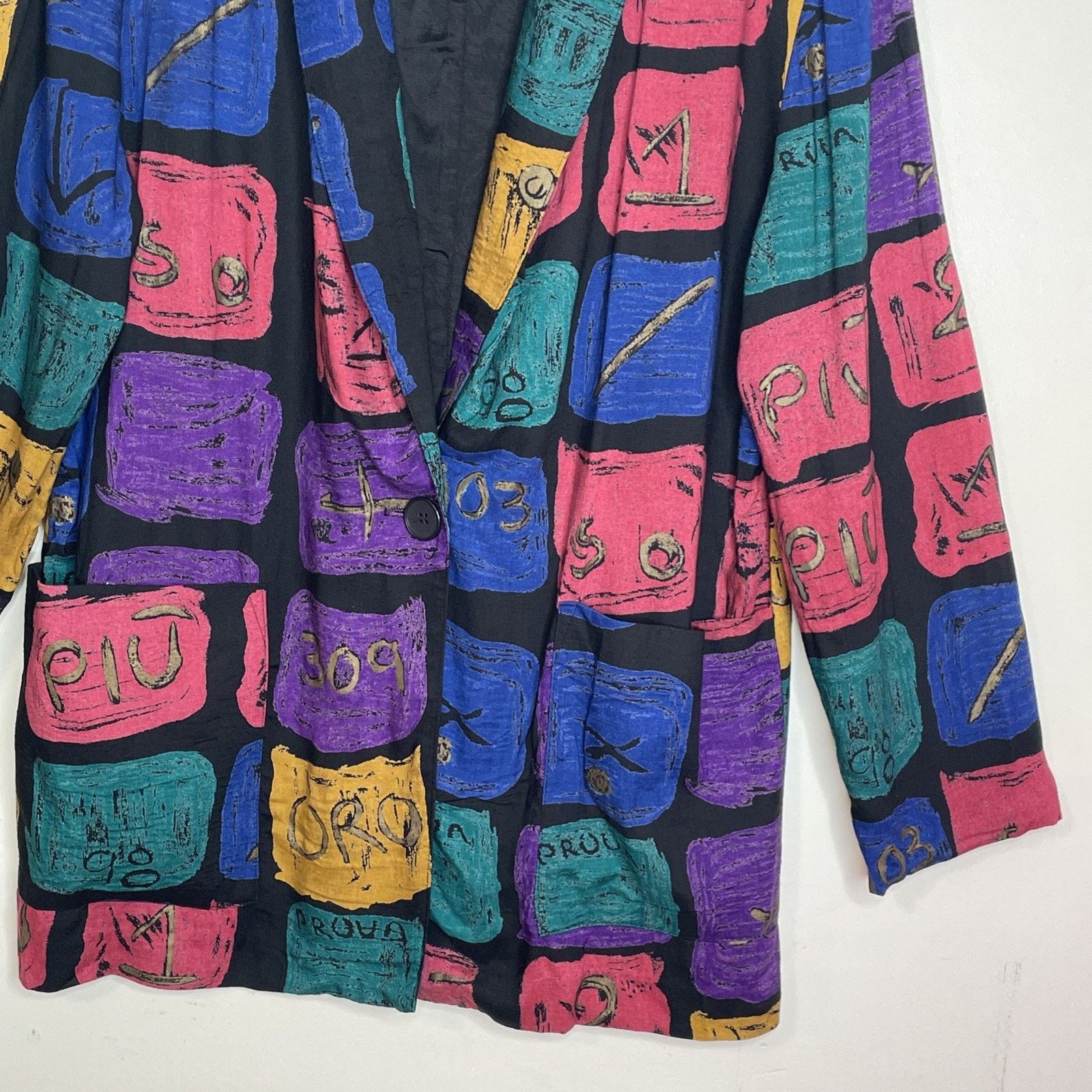 Other VTG KENSINGTON SQUARE size PM Blazer Eclectic Artsy Made USA Size M / US 6-8 / IT 42-44 - 5 Thumbnail