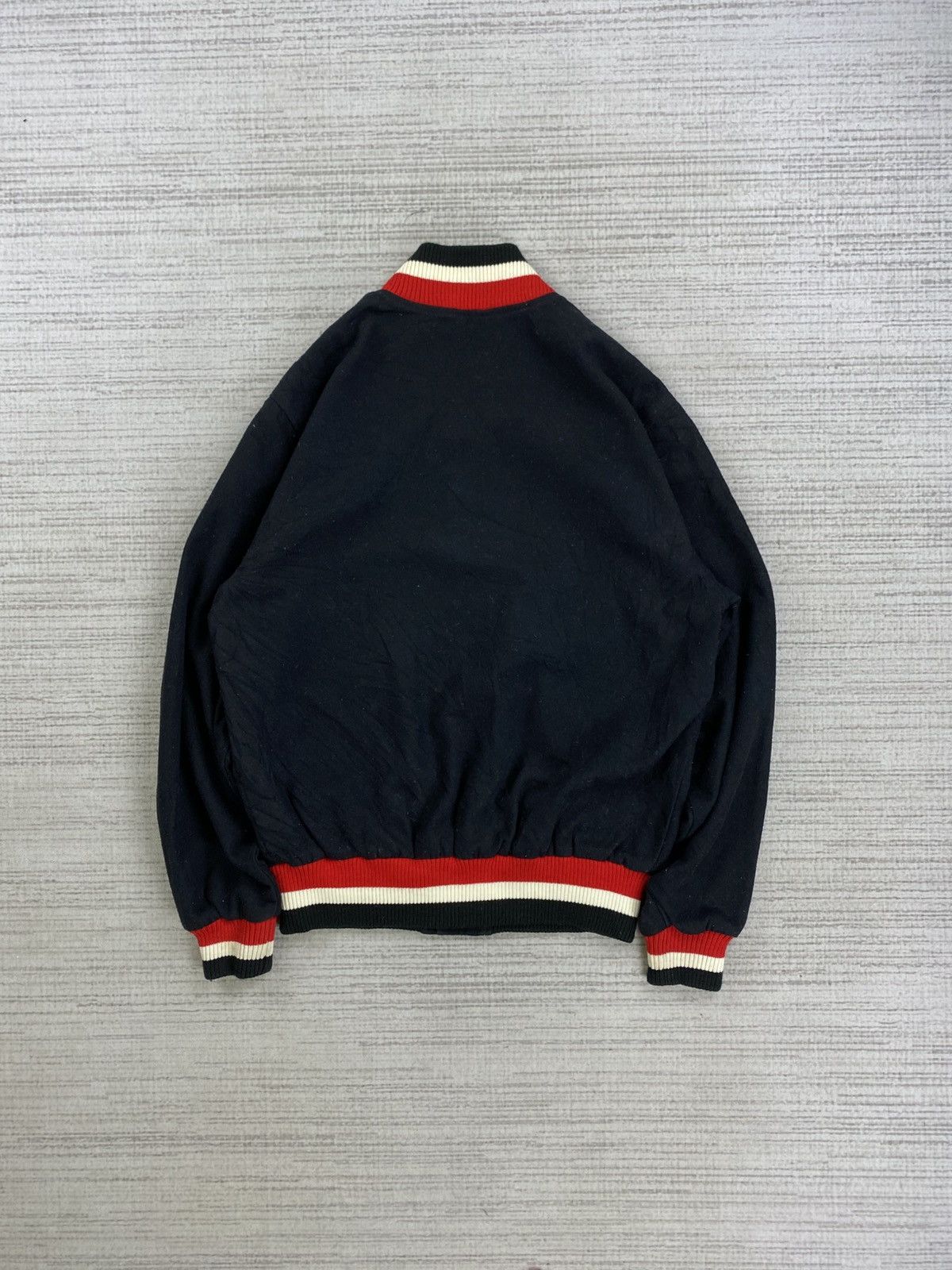Delong × Vintage Vintage Delong Fullbutton Varsity Style Jacket Size US M / EU 48-50 / 2 - 2 Thumbnail