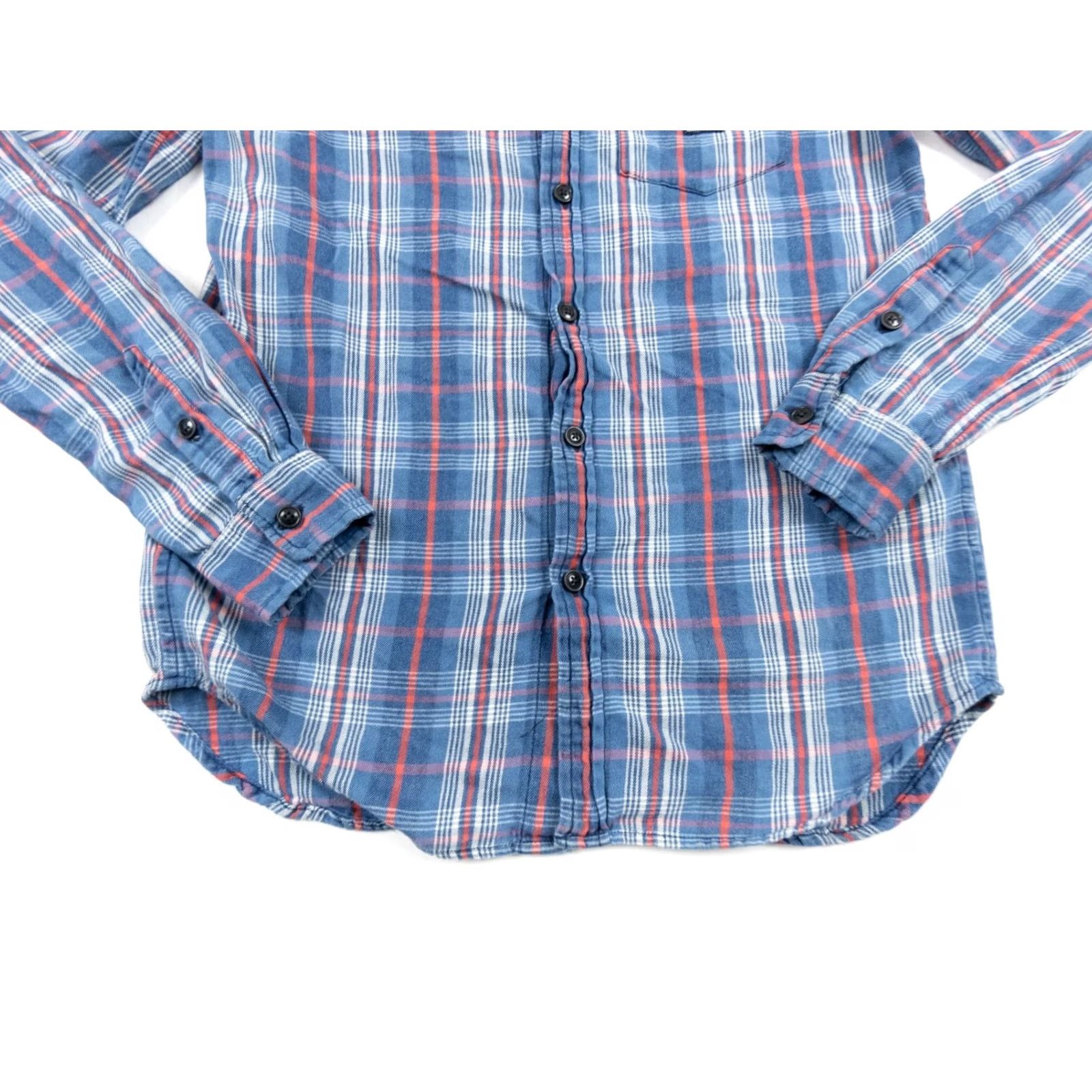 Vintage Denim & Supply Ralph Lauren Shirt Mens Small Blue Button-Up Long Sleeve Plaid Size US S / EU 44-46 / 1 - 4 Thumbnail
