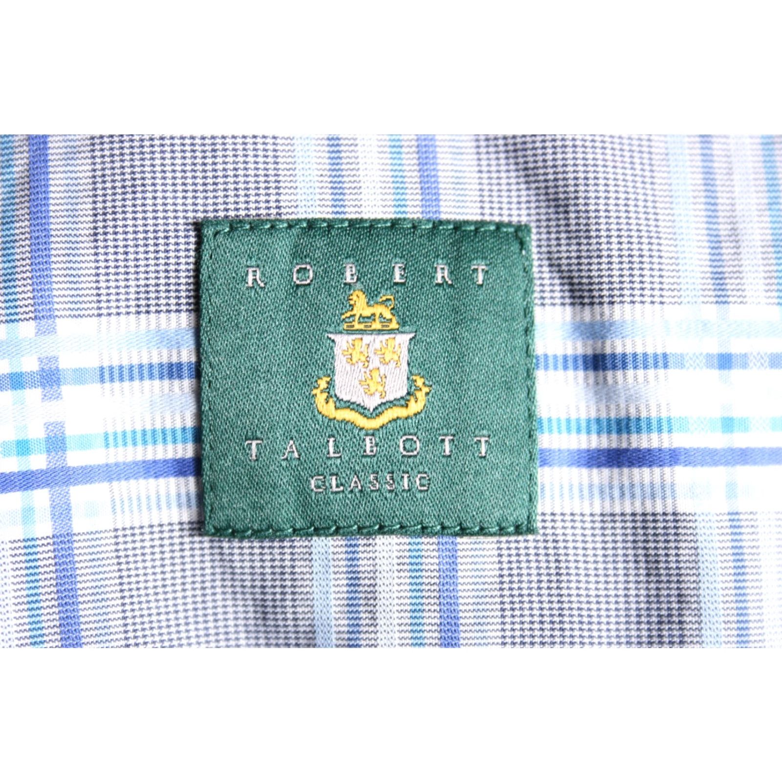 Robert Talbott VINTAGE Robert Talbott Classic Fit Blue Plaid Long Sleeve Button Front Shirt XL Mens Size US XL / EU 56 / 4 - 7 Thumbnail