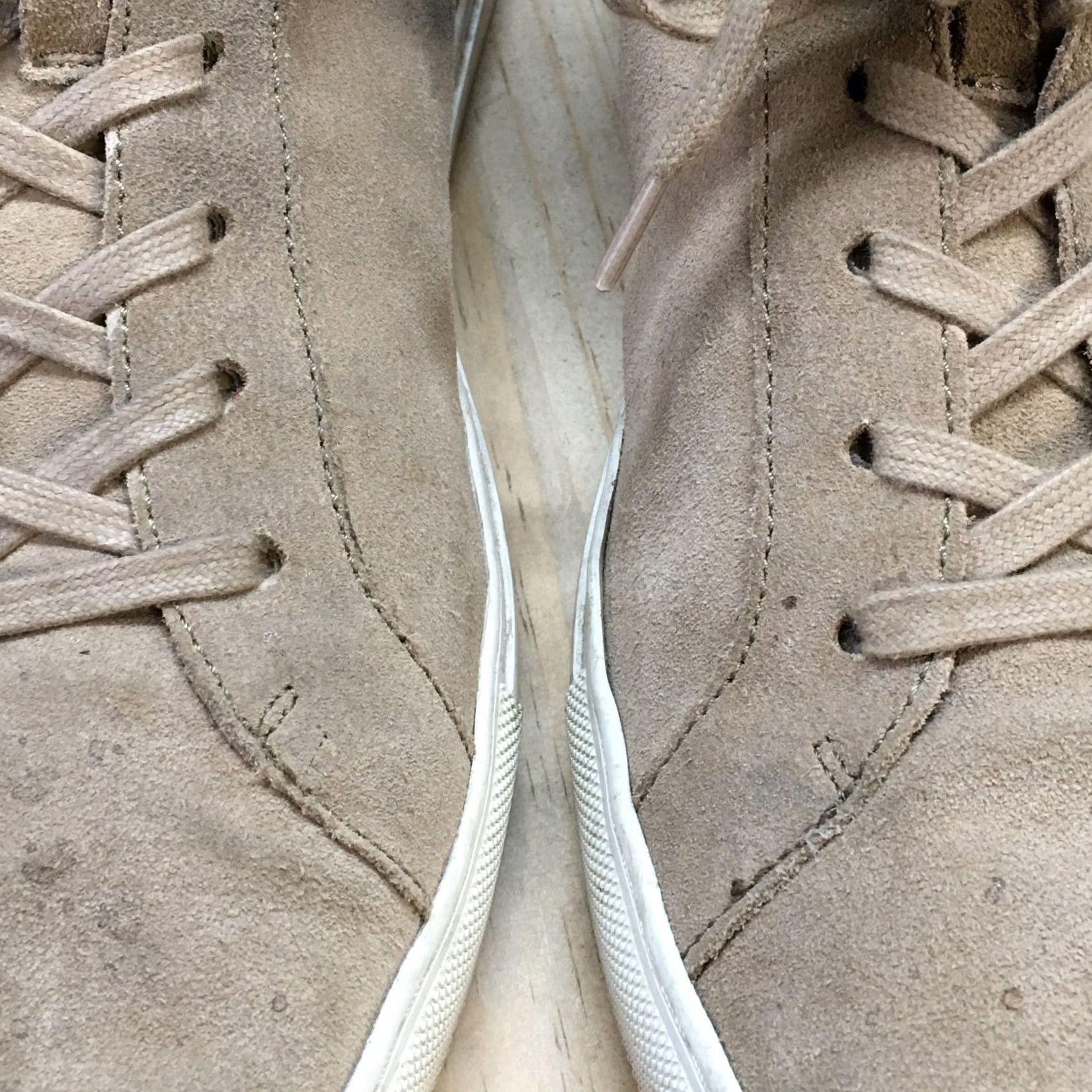 Banana Republic Banana Republic Shoes Mens 11M Sneakers Beige Leather Casual High Top Almond Toe Nike Size US L / EU 52-54 / 3 - 6 Thumbnail