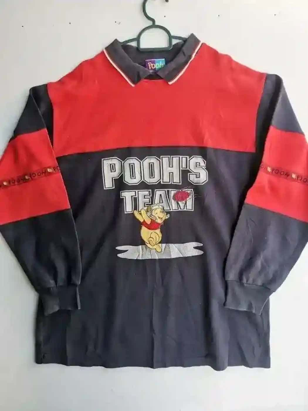 Vintage Vintage Pooh's Team Sweatshirt Size US L / EU 52-54 / 3 - 1 Thumbnail