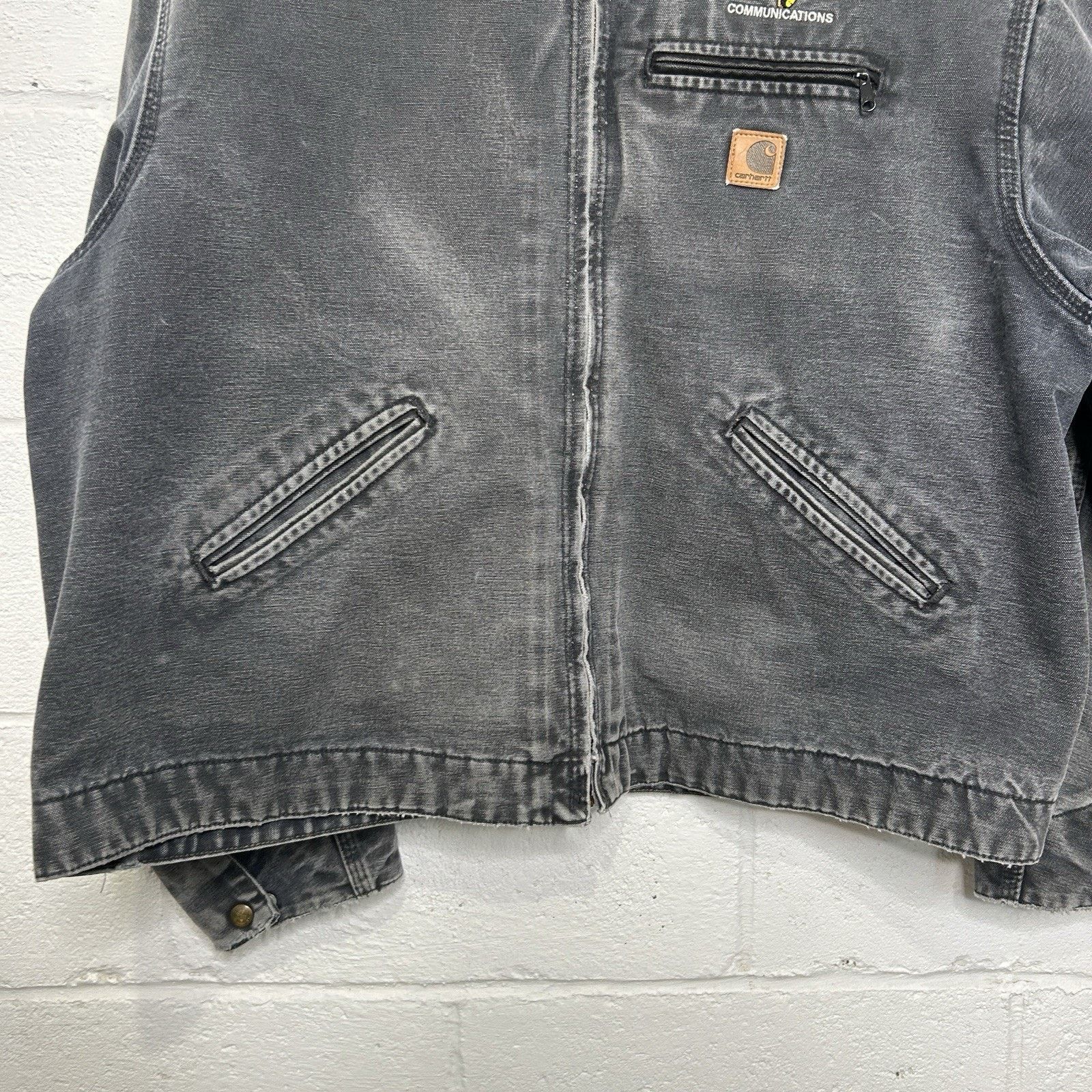 Carhartt Y2K Carhartt Blanket-Lined Detroit Jacket “Gravel/Grey” J97 Size US XXL / EU 58 / 5 - 4 Thumbnail