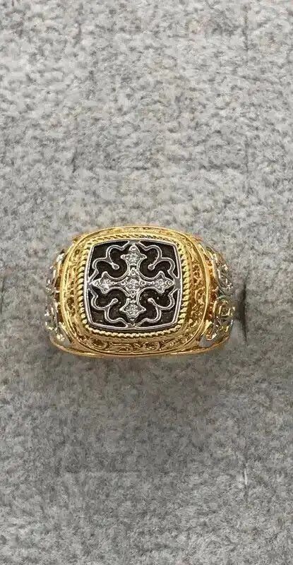 Jewelry × Vintage Punk Carved Pattern Rings Size ONE SIZE - 3 Thumbnail