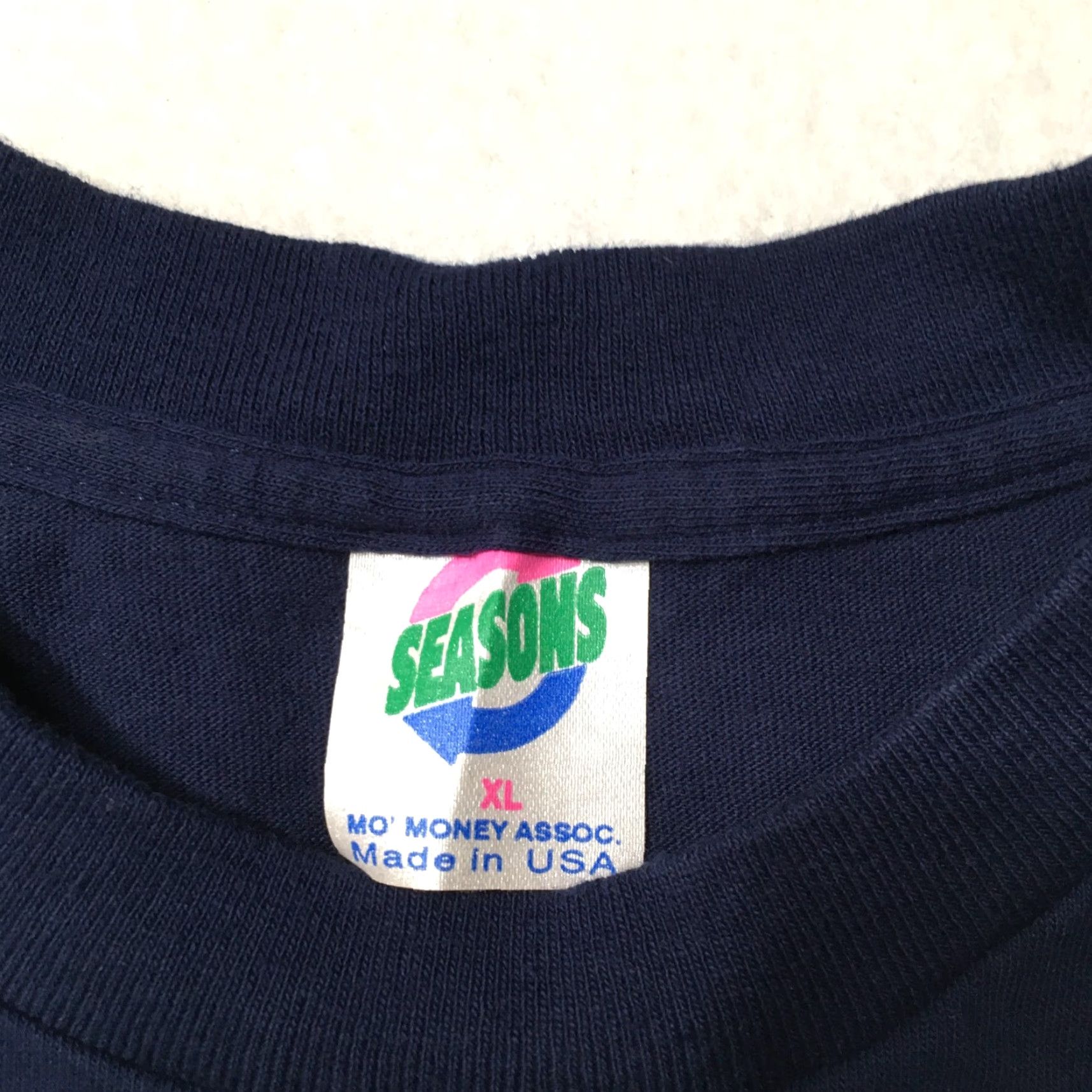 Vintage VINTAGE SEASONS Shirt XL Blue 1990s 90s Art Humpback Whales Underwater Cotton Mens T-Shirt Size XL Size US XL / EU 56 / 4 - 3 Thumbnail