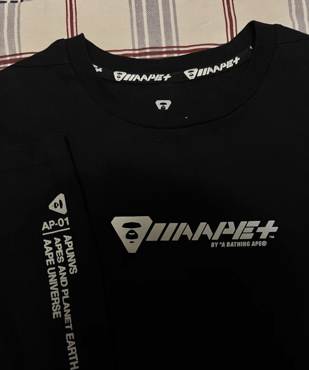 Bape AAPE OG Nigo era, latest black long sleeve sportswear Size US S / EU 44-46 / 1 - 2 Thumbnail