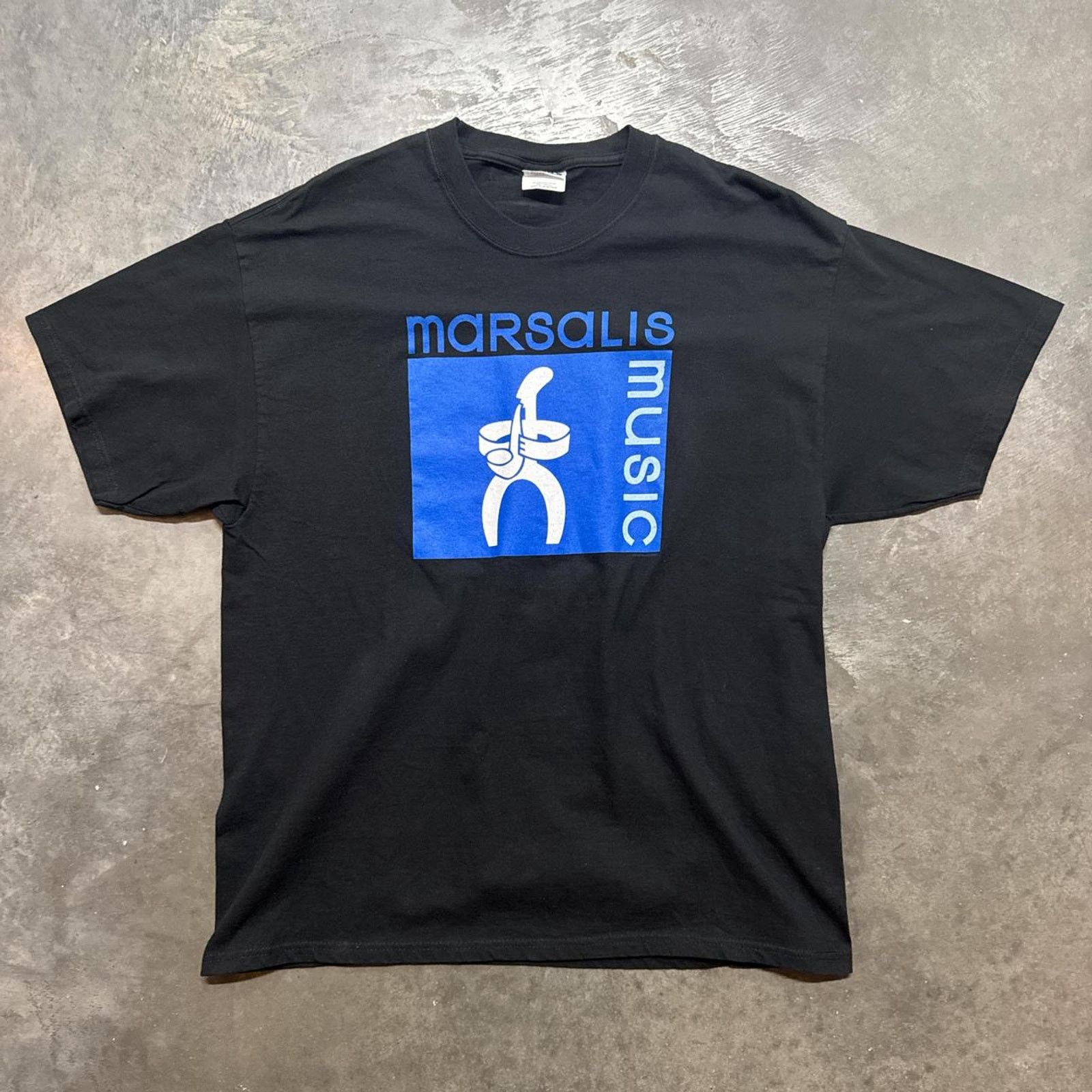 Vintage Vintage 2000s Marsalis Music Jazz Studio Graphic T-Shirt Size US XL / EU 56 / 4 - 1 Thumbnail