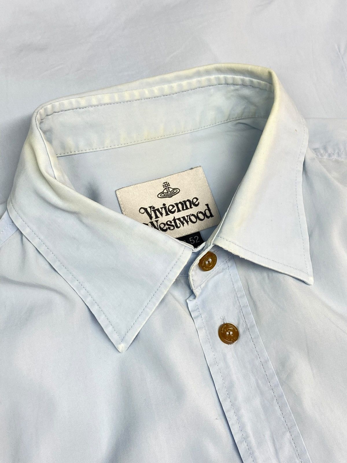 Vivienne Westwood Vivienne Westwood Sky Blue Button Up Shirt Size US L / EU 52-54 / 3 - 11 Thumbnail