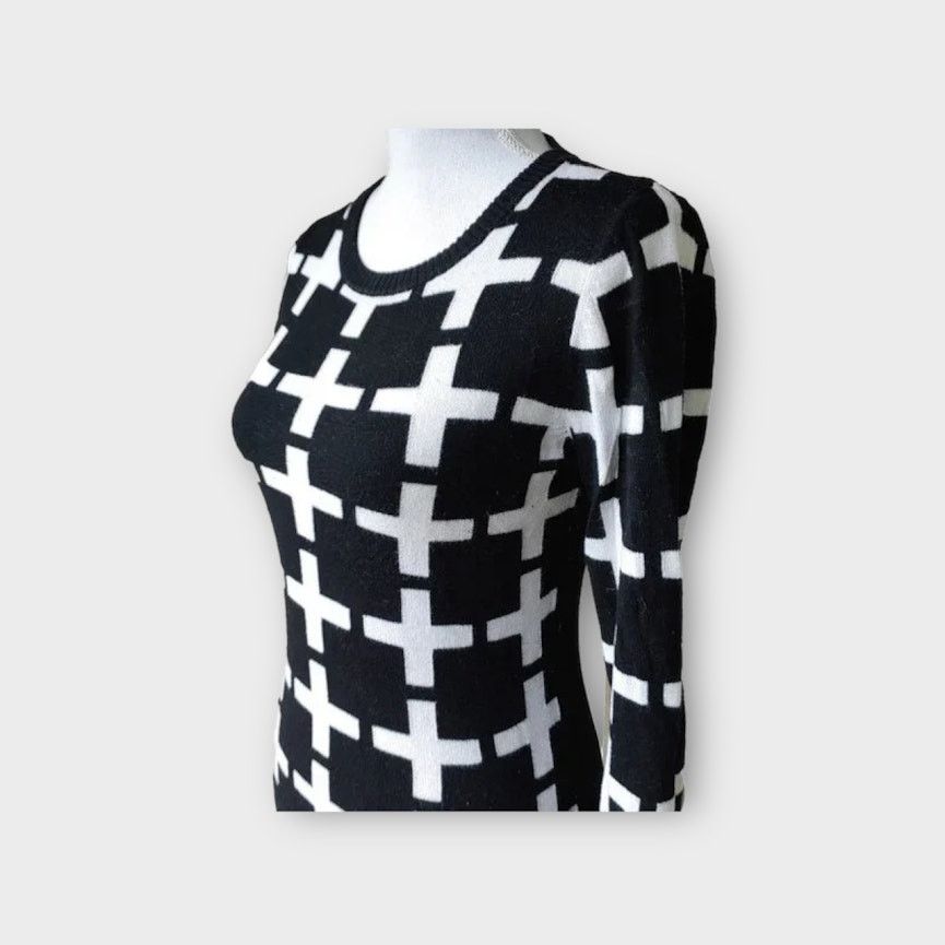 Merona Merona | Cross Print Pullover Sweater | Large Size L / US 10 / IT 46 - 8 Thumbnail
