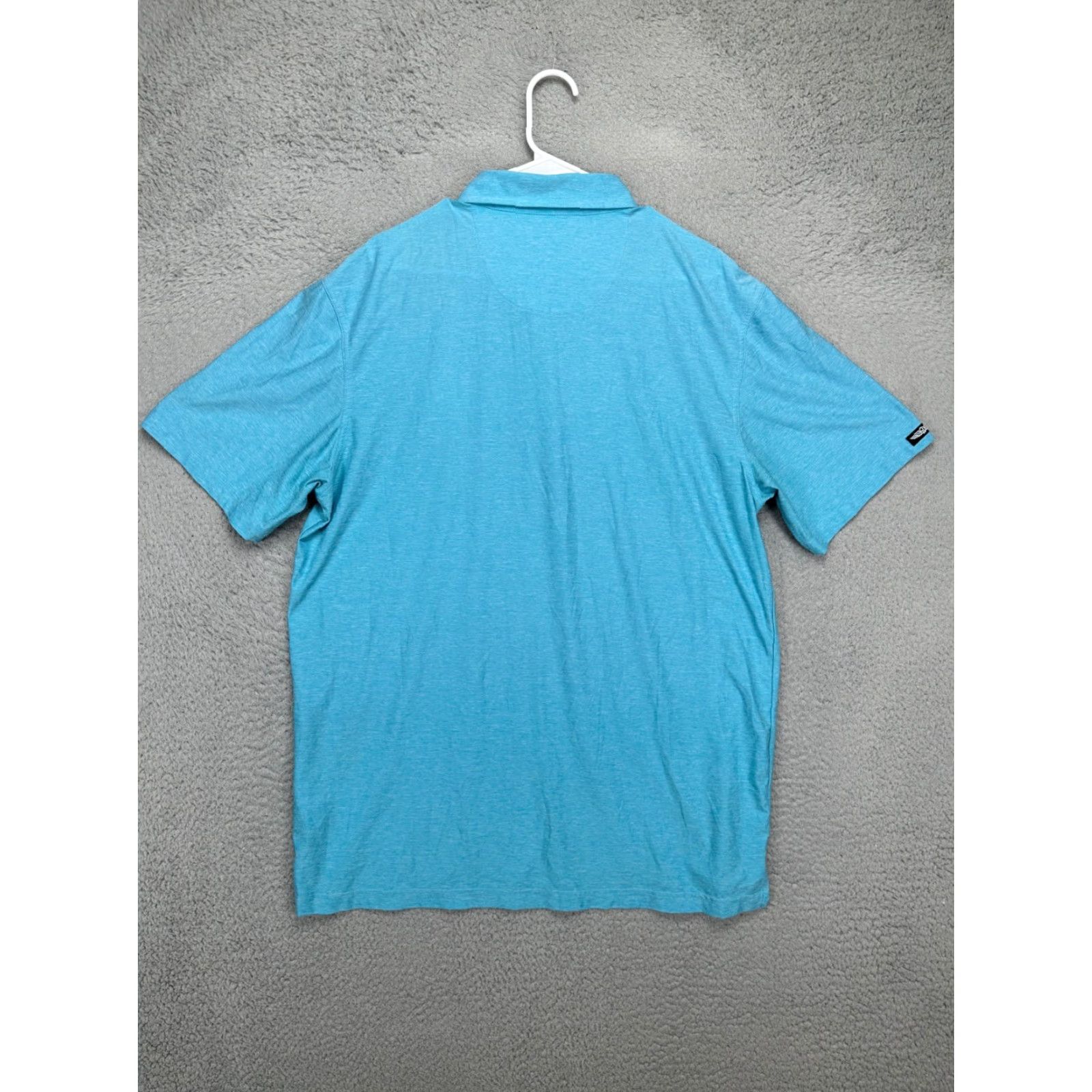 Vintage Straight Down Polo Short Sleeve Stretch Rugby Outdoor Adult Large Blue Golf Mens Shirt Size US L / EU 52-54 / 3 - 3 Thumbnail