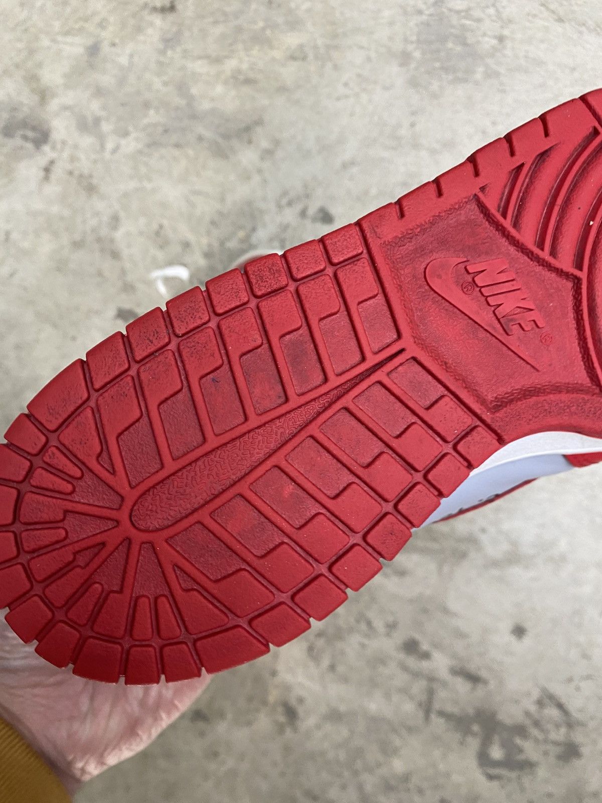 Nike × Off-White Nike Off White University Red Dunk Low Size US 10.5 / EU 43-44 - 4 Thumbnail