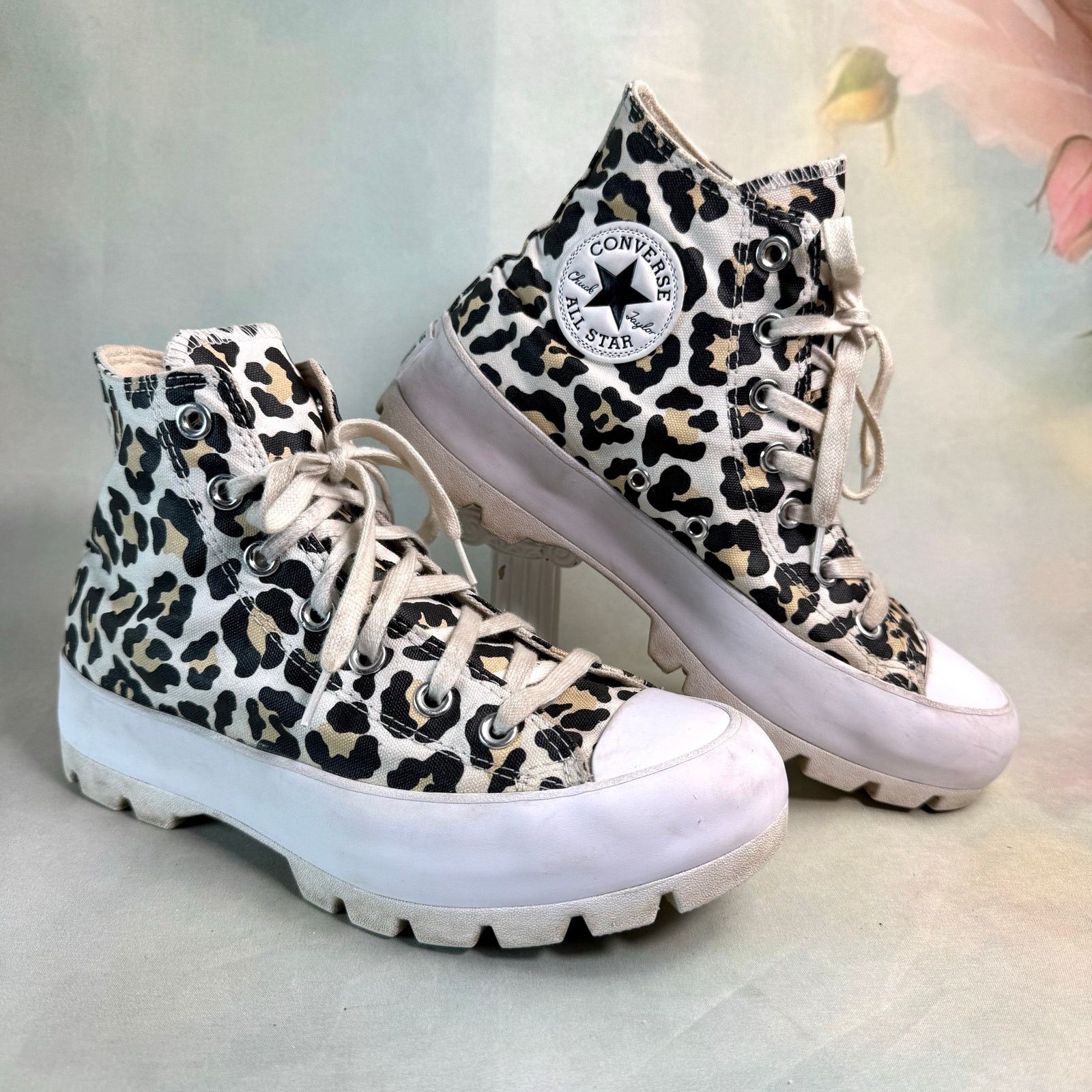 Converse Converse Chuck Taylor All Star Leopard Platform High Top Size US 8 / IT 38 - 1 Thumbnail