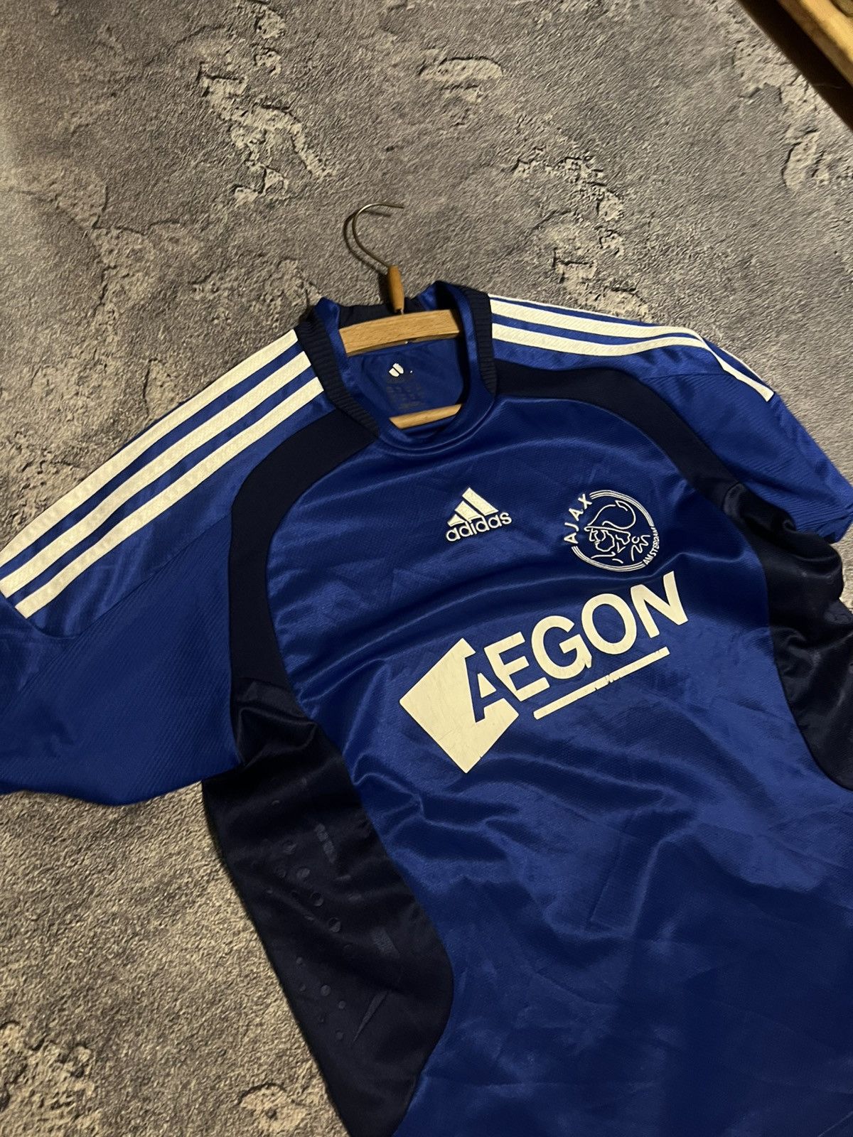 Adidas RARE Adidas AJAX Shirt Vintage 2008/09 Football Blue Jersey Size US XL / EU 56 / 4 - 5 Thumbnail