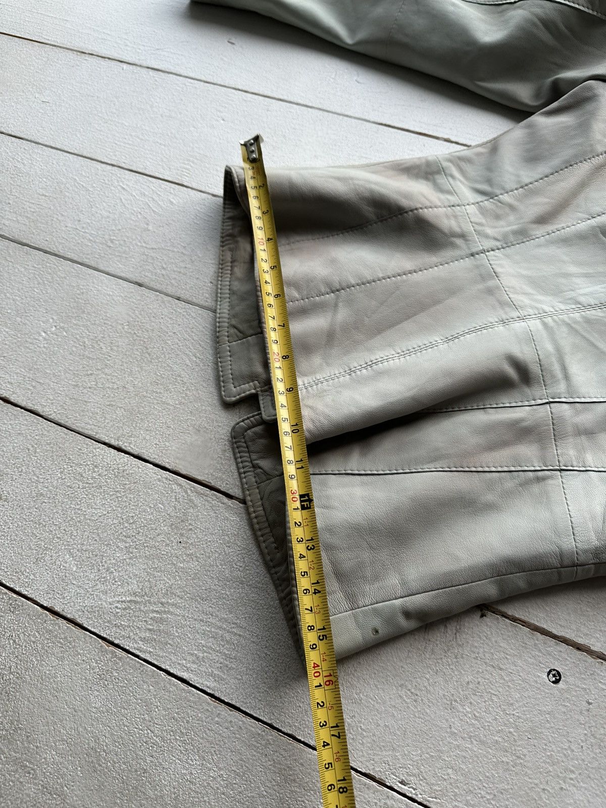 Other 🚨Y2K RICK OWENS TYPE DIRTY SLIM FIT ZIP LEATHER JACKET Size XS / US 0-2 / IT 36-38 - 18 Thumbnail