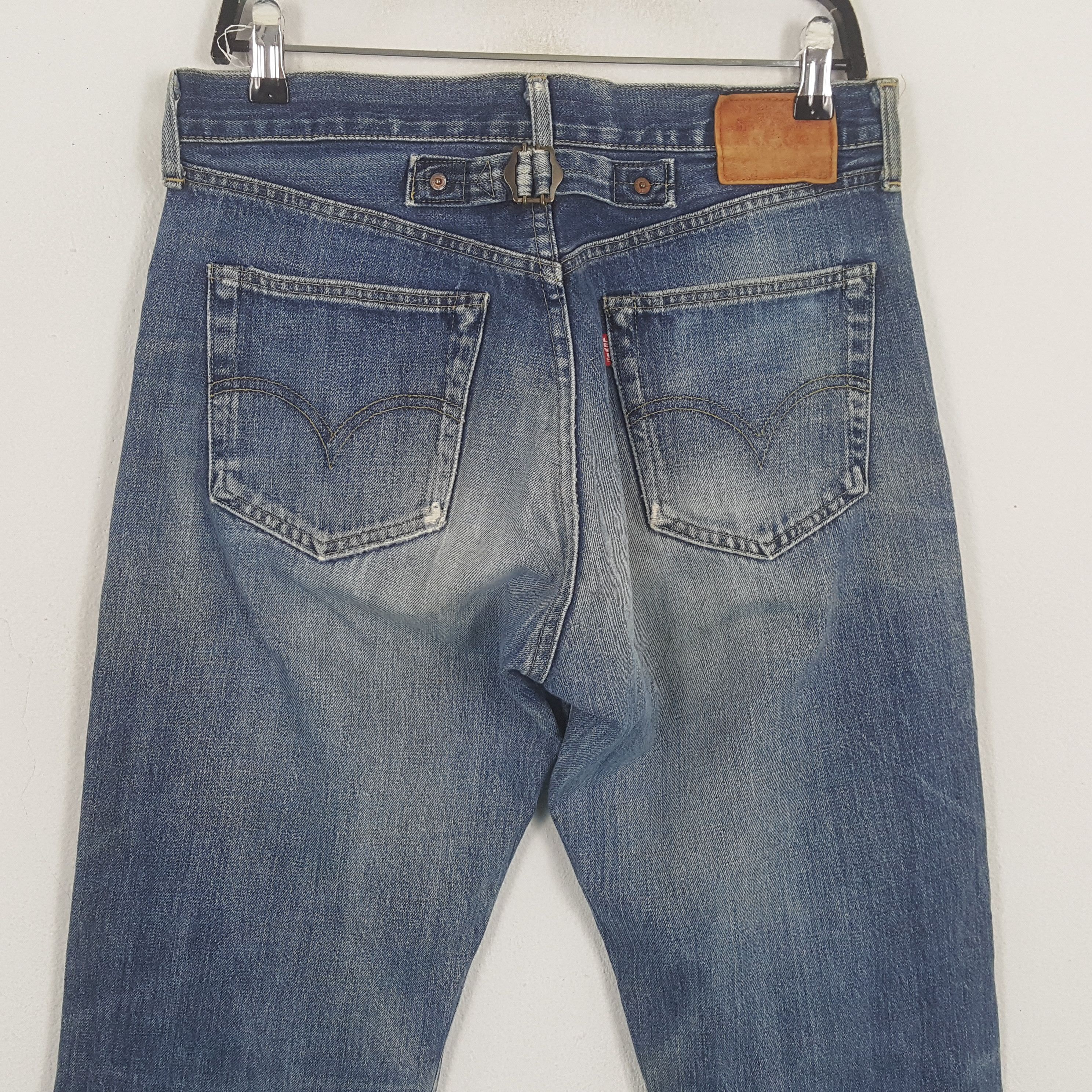 Levi's × Vintage Levi's Streetwear Style Selvedge Distressed Jeans Size US 32 / EU 48 - 2 Thumbnail