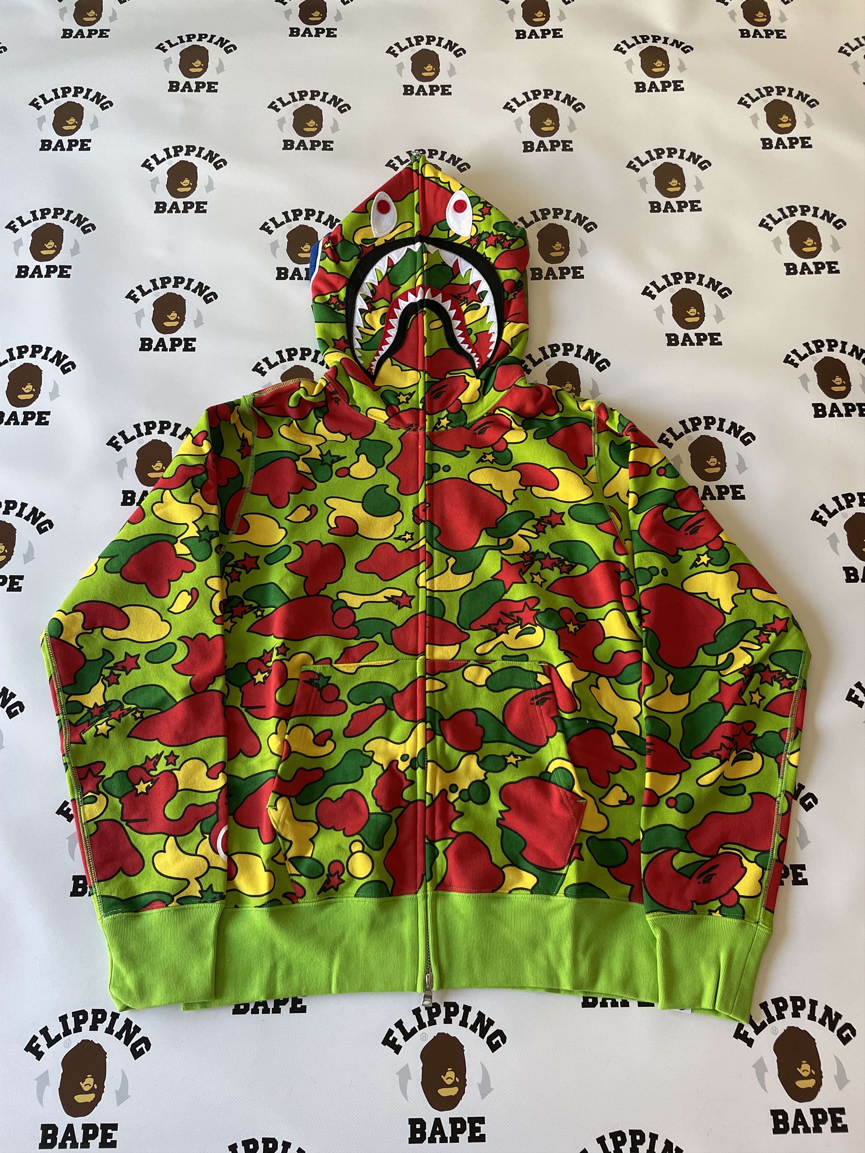 Bape BAPE STA CAMO SHARK FULL ZIP HOODIE | Grailed