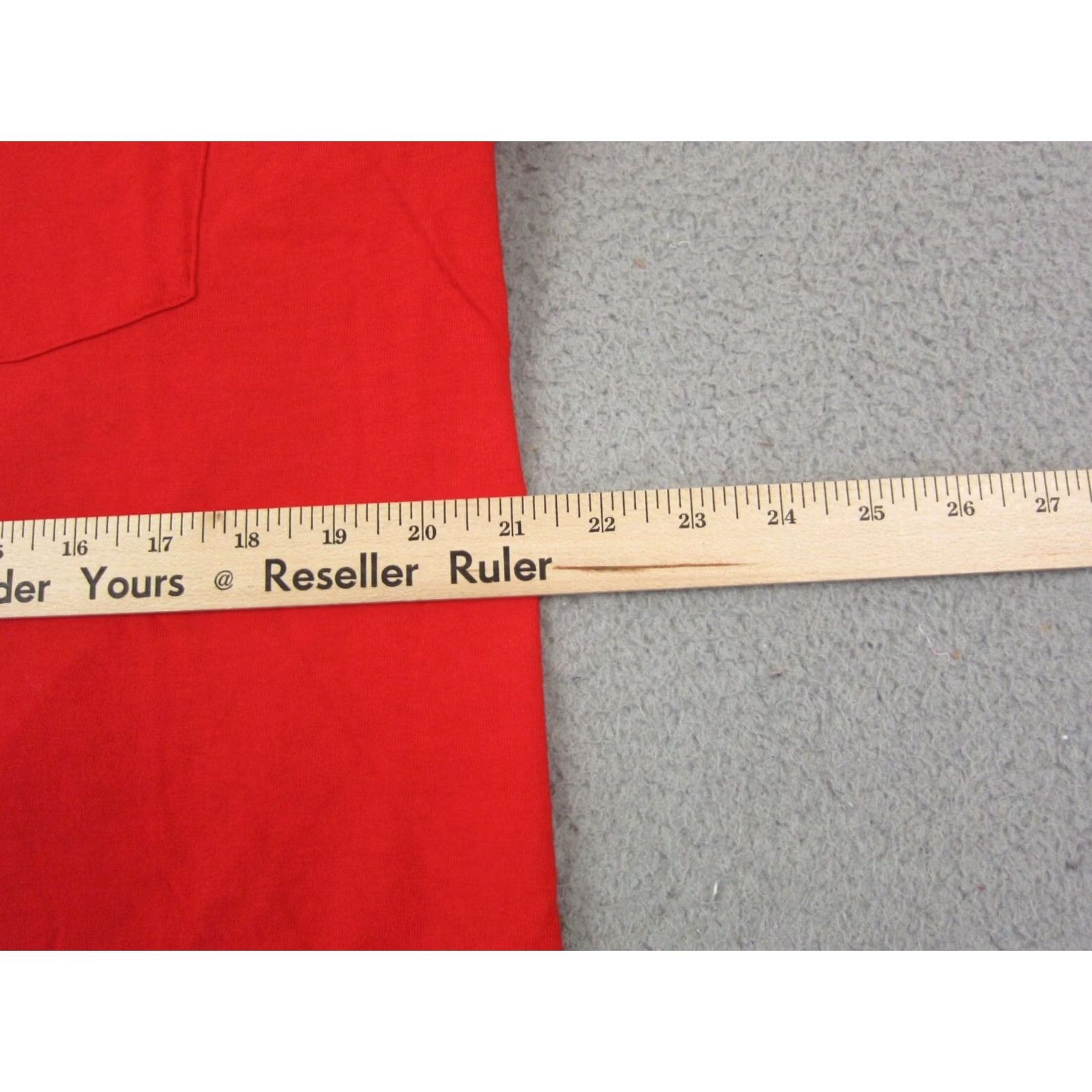 Fruit Of The Loom VINTAGE Fruit of the Loom Shirt Mens XL Red Single Stitch Made USA Shirt XL Red Mens Vintage Fruit of the Loom Shirt Size US XL / EU 56 / 4 - 7 Thumbnail