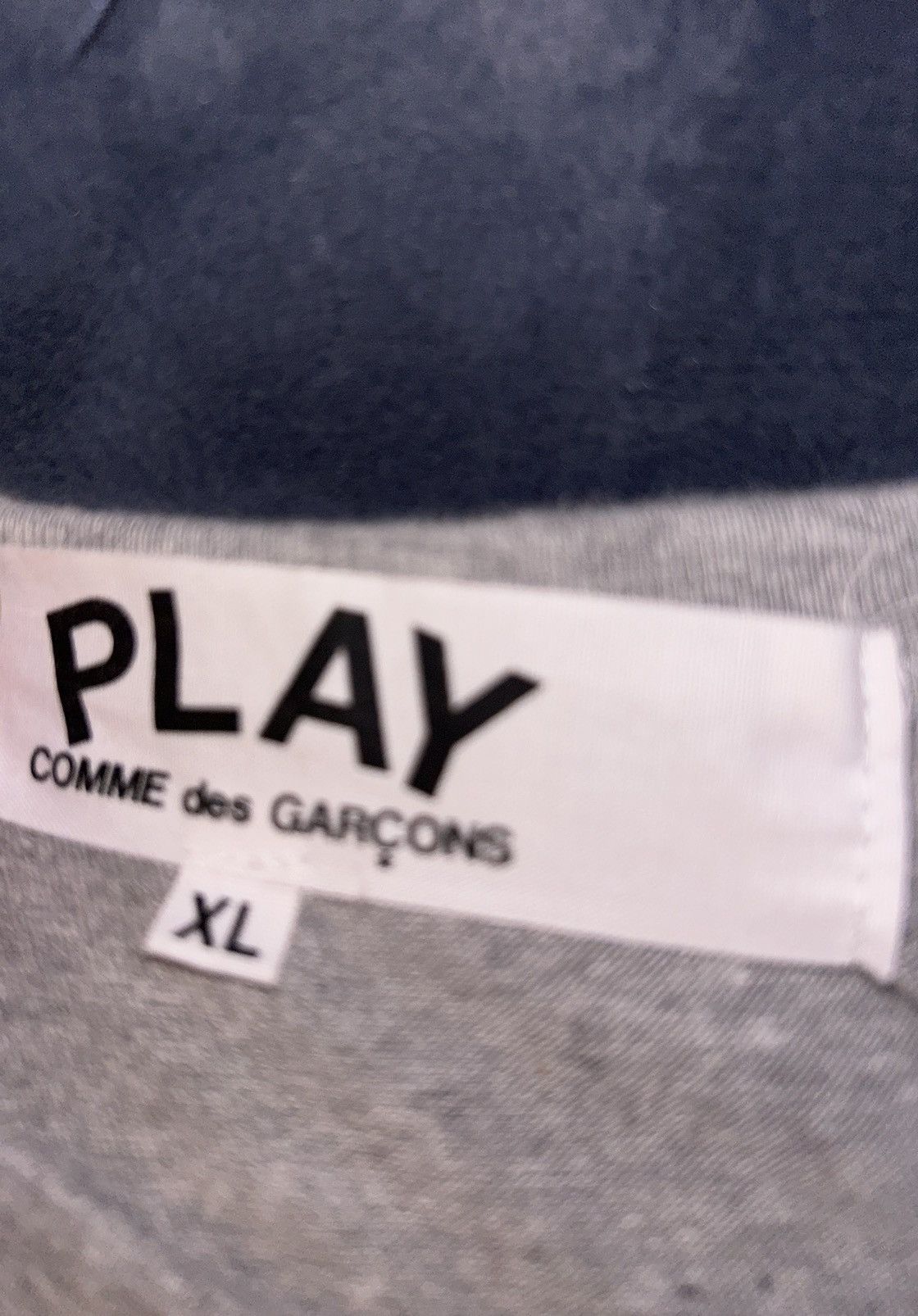 Comme des Garcons PLAY Men’s Comme Des Garçons T-Shirt Grey XL Size US XL / EU 56 / 4 - 4 Thumbnail