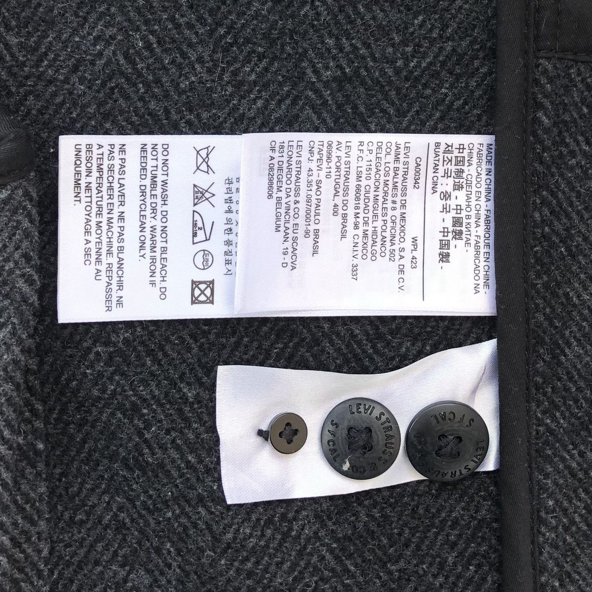 Levi's Levi’s Strauss & Co Laine Wool Coat Jacket Size US XS / EU 42 / 0 - 16 Thumbnail