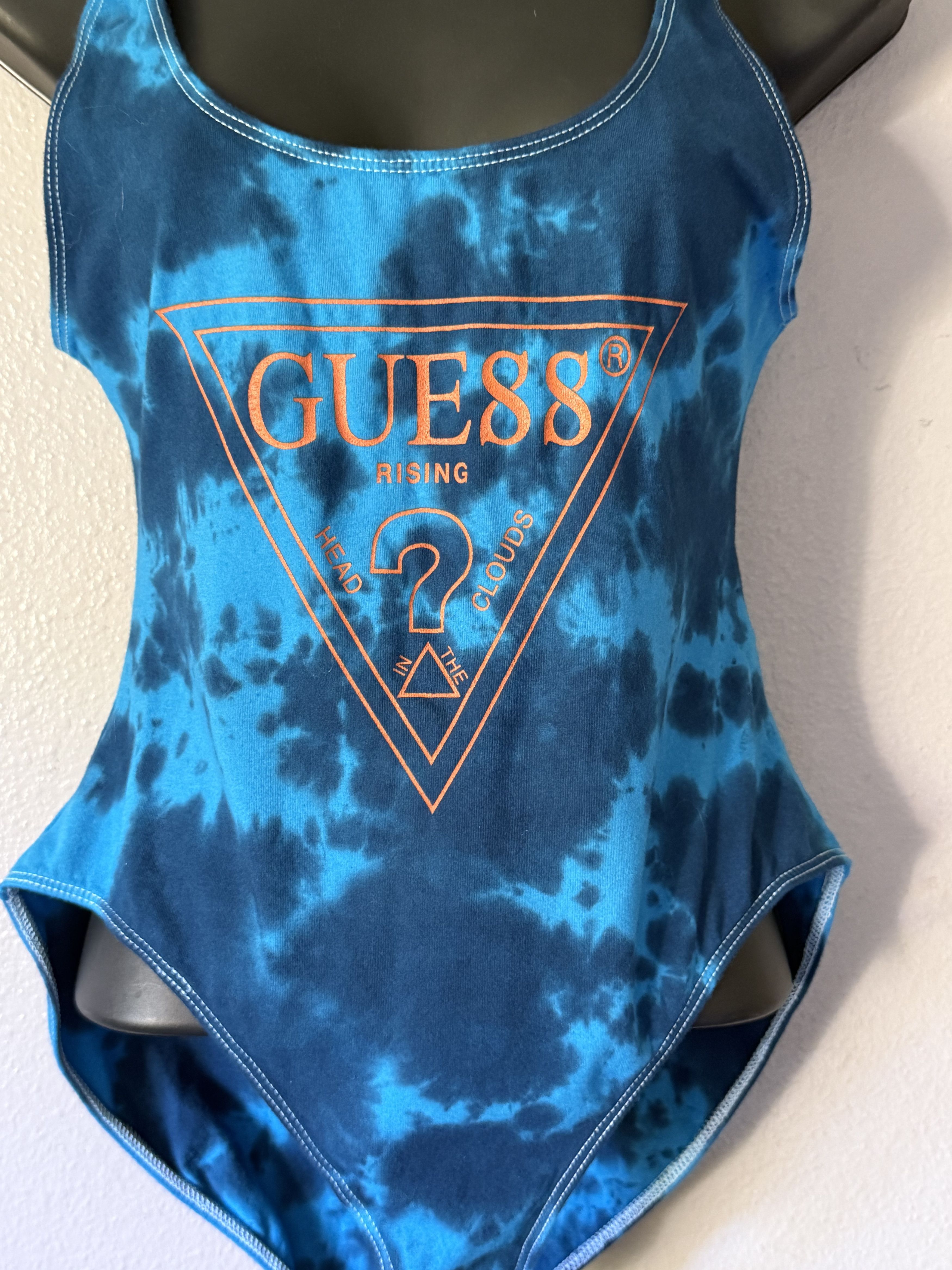 Guess GUESS 88 Rising Blue Tie-Dye One-Piece Swimsuit Size M / US 6-8 / IT 42-44 - 7 Thumbnail