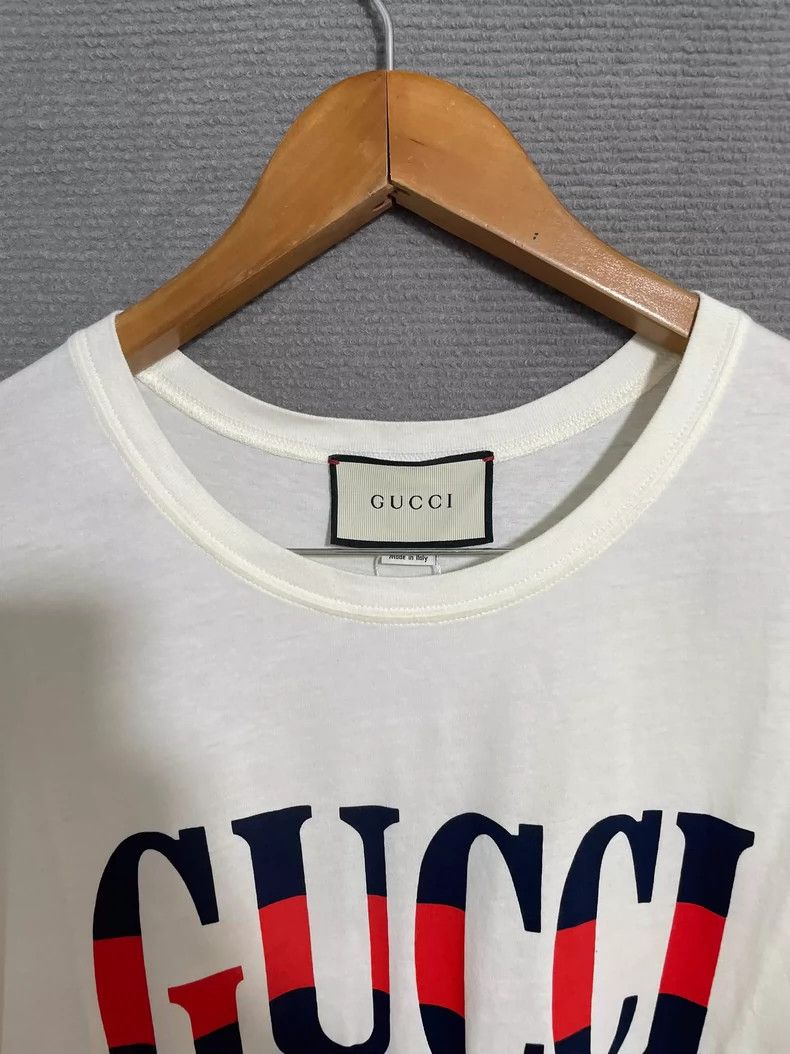 Gucci Gucci Letter printed beige short sleeves 2501-Nextarrow Size US M / EU 48-50 / 2 - 3 Thumbnail