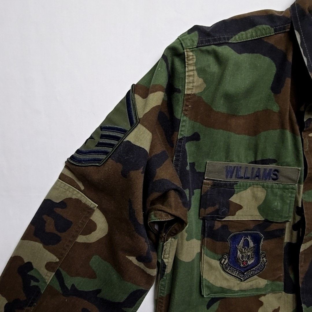 Vintage Vintage US Air Force Camo Woodland Combat Jacket Military S Size US S / EU 44-46 / 1 - 4 Thumbnail