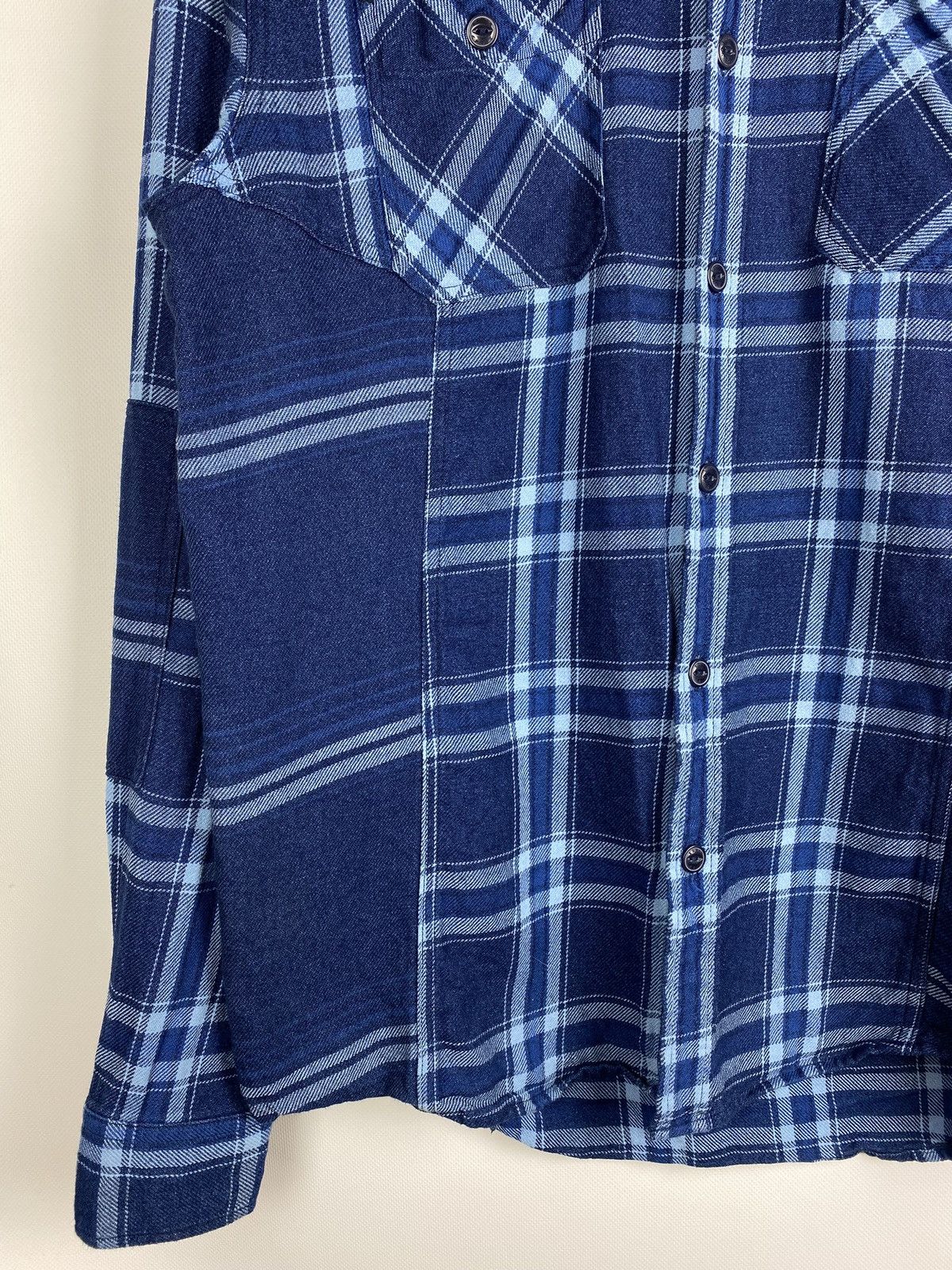 Edwin Edwin Indigo men’s long sleeve checked merge shirt size M Size US M / EU 48-50 / 2 - 8 Thumbnail