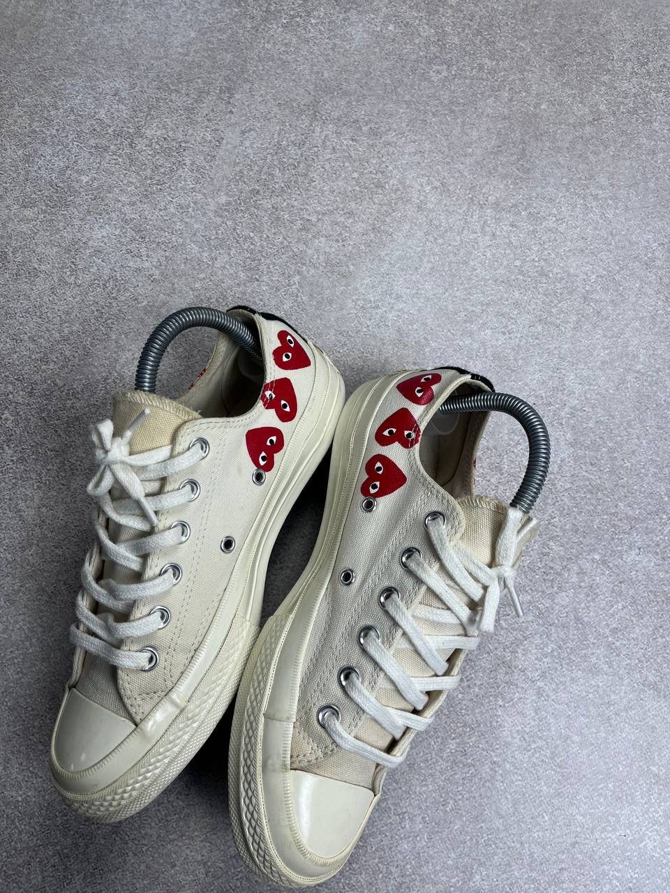 Comme des Garcons PLAY × Converse × Vintage Vintage PLAY Comme Des Garcons Heart Chuck Tailor Sneakers Size US 8 / IT 38 - 7 Thumbnail