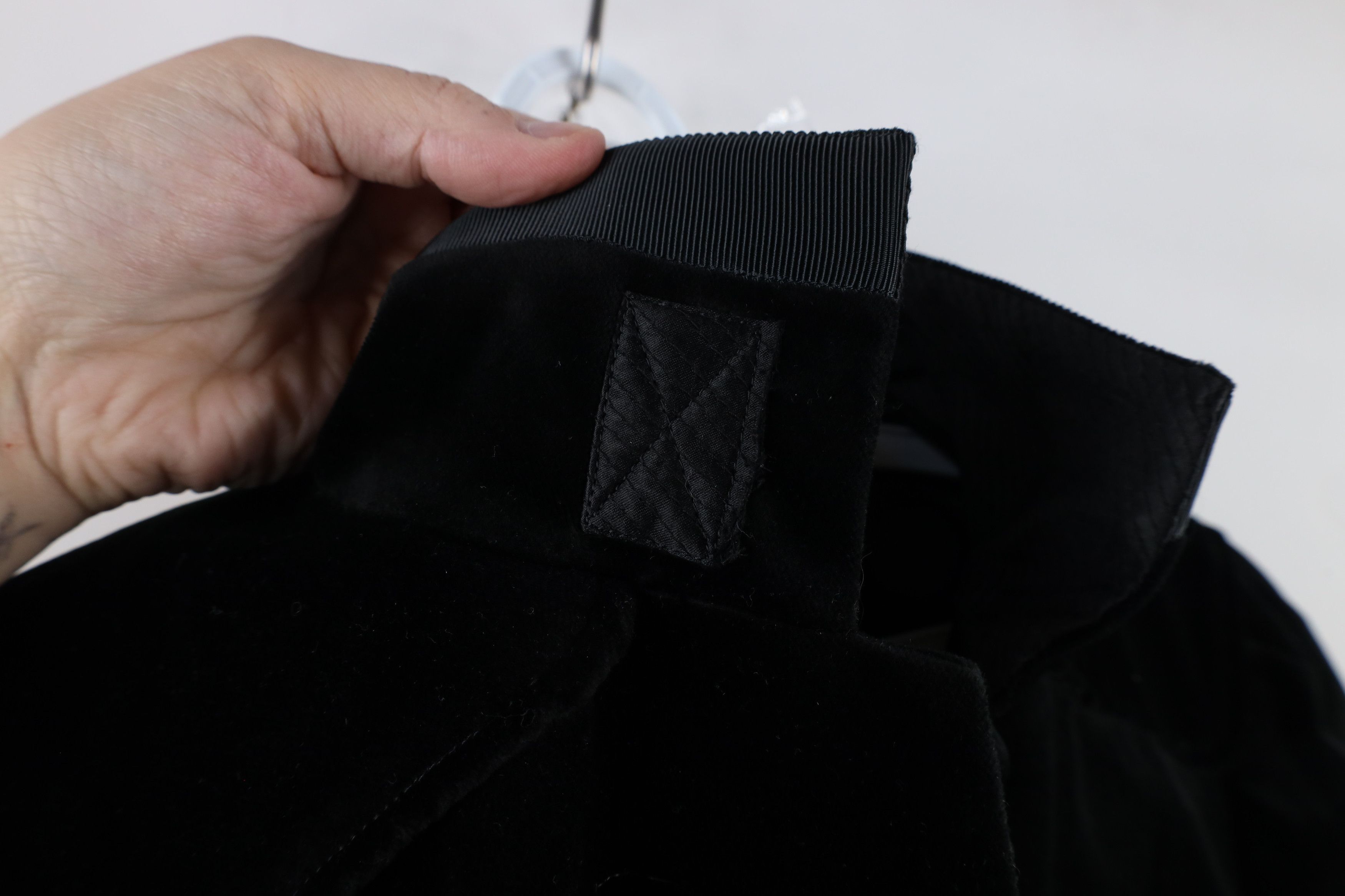 Diane von Furstenberg × Vintage Diane von Furstenberg Lucille Velvet Velour Jacket Black Size M / US 6-8 / IT 42-44 - 16 Thumbnail