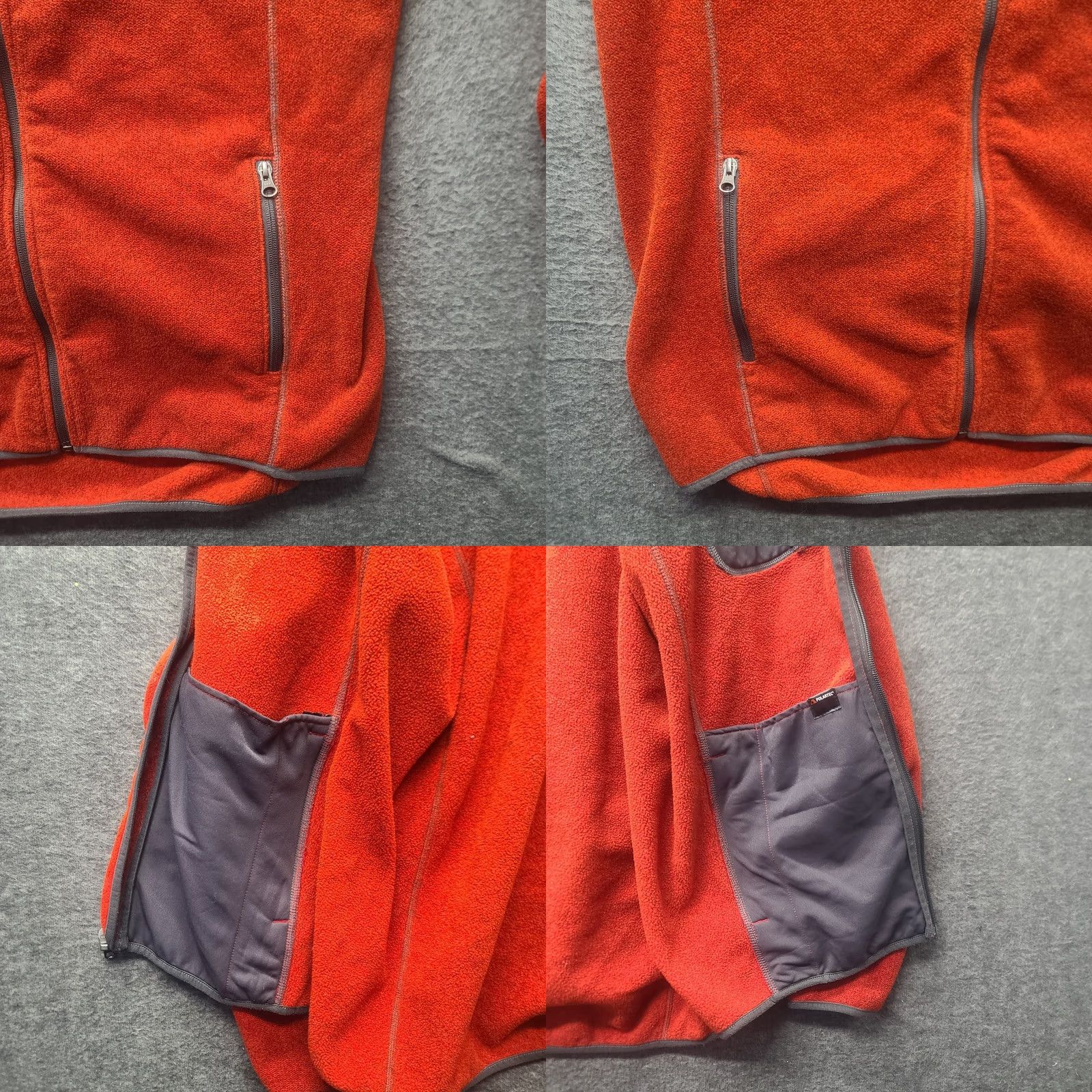 Vintage Duluth Trading Fleece Jacket Mens LT Regular Hooded Zip Pockets Red Polartec Outdoor Fall Winter L Tall Two Harbors Regular Fit Size US L / EU 52-54 / 3 - 8 Thumbnail