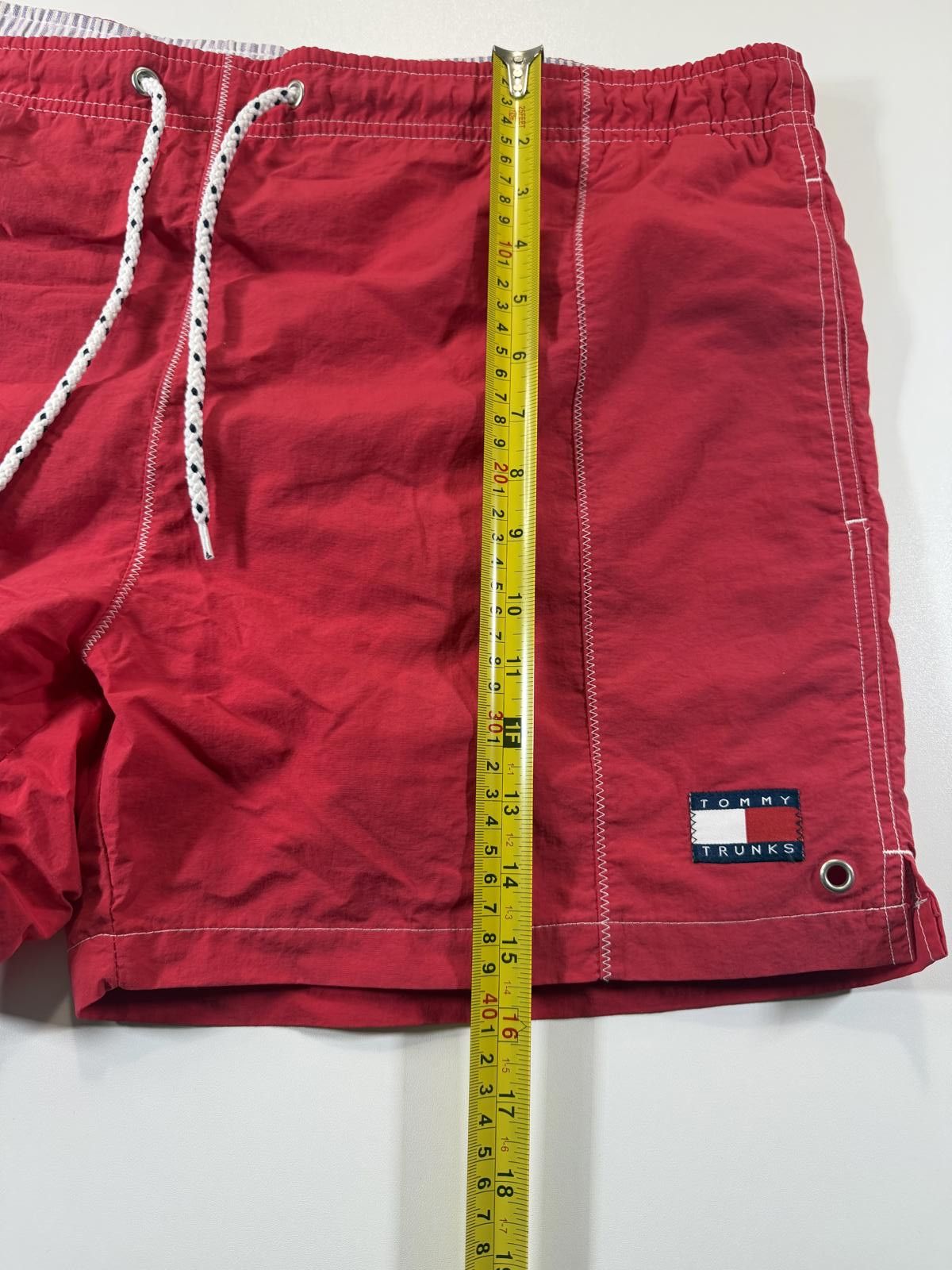Other Tommy Trunks Red Swim Shorts with Drawstring Waist M Size US 32 / EU 48 - 4 Thumbnail