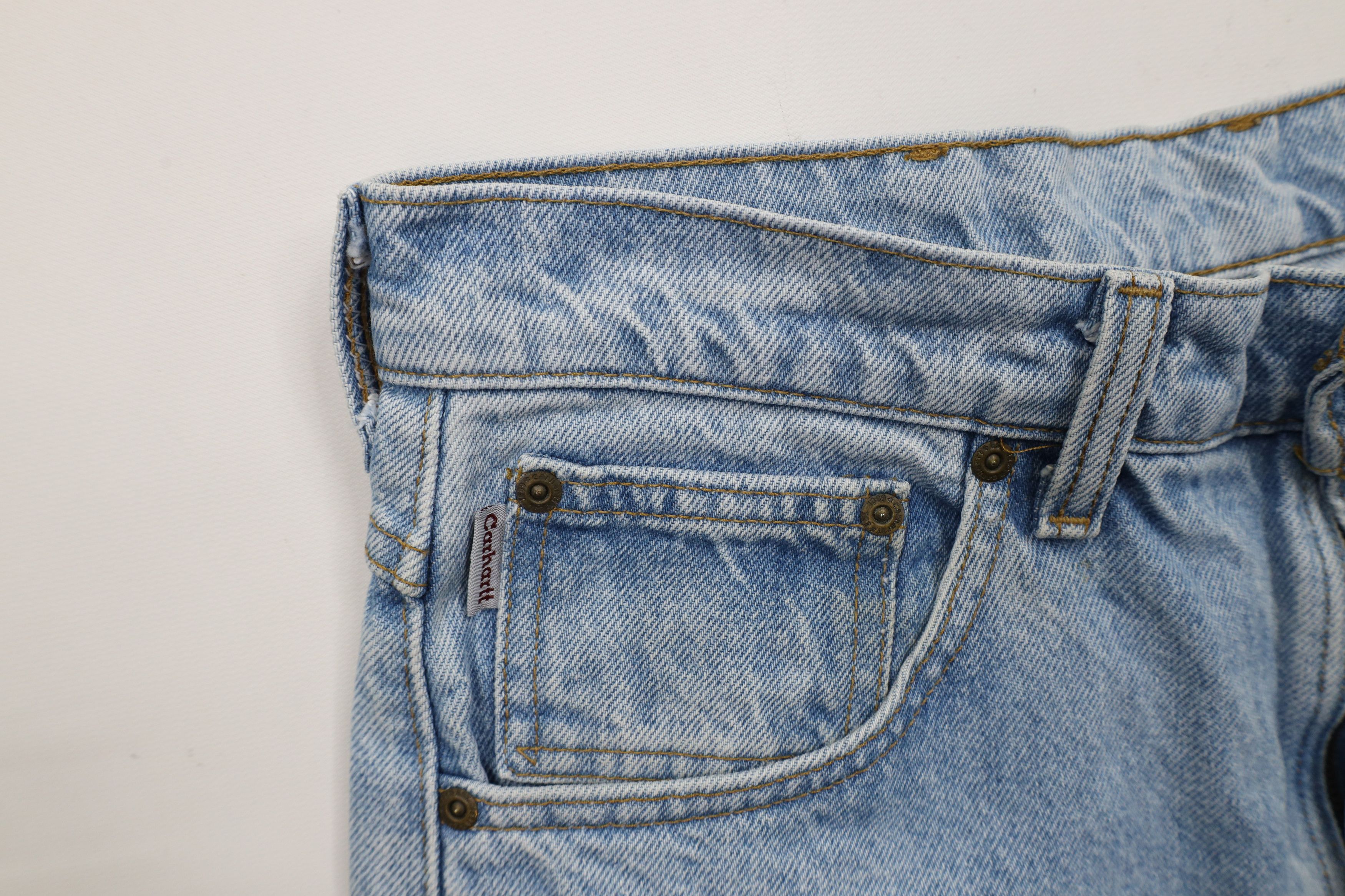 Carhartt × Vintage Vintage Y2K 2000 Carhartt Straight Leg Denim Jeans Blue USA Size US 33 - 8 Thumbnail