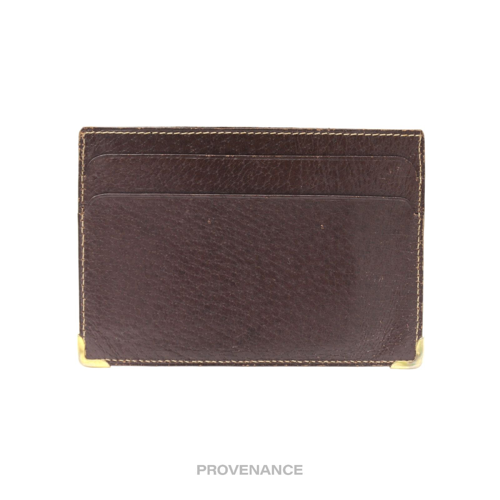 Gucci 🔴 Gucci Cardholder Wallet - Vintage Logo Brown Leather Size ONE SIZE - 2 Thumbnail