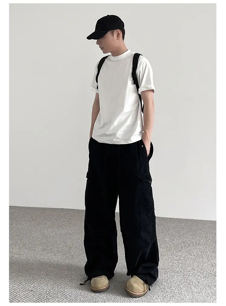 Japanese Brand × Jean Baggy Cargo Black Pants Size US 32 / EU 48 - 1 Thumbnail