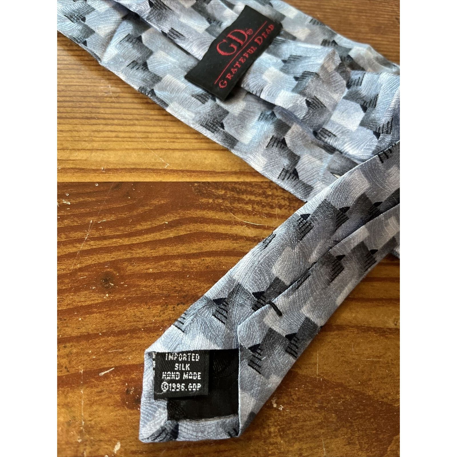 Grateful Dead Grateful Dead Mens Silk Take You Home Sixteenth Set Blue Tie Size ONE SIZE - 8 Thumbnail