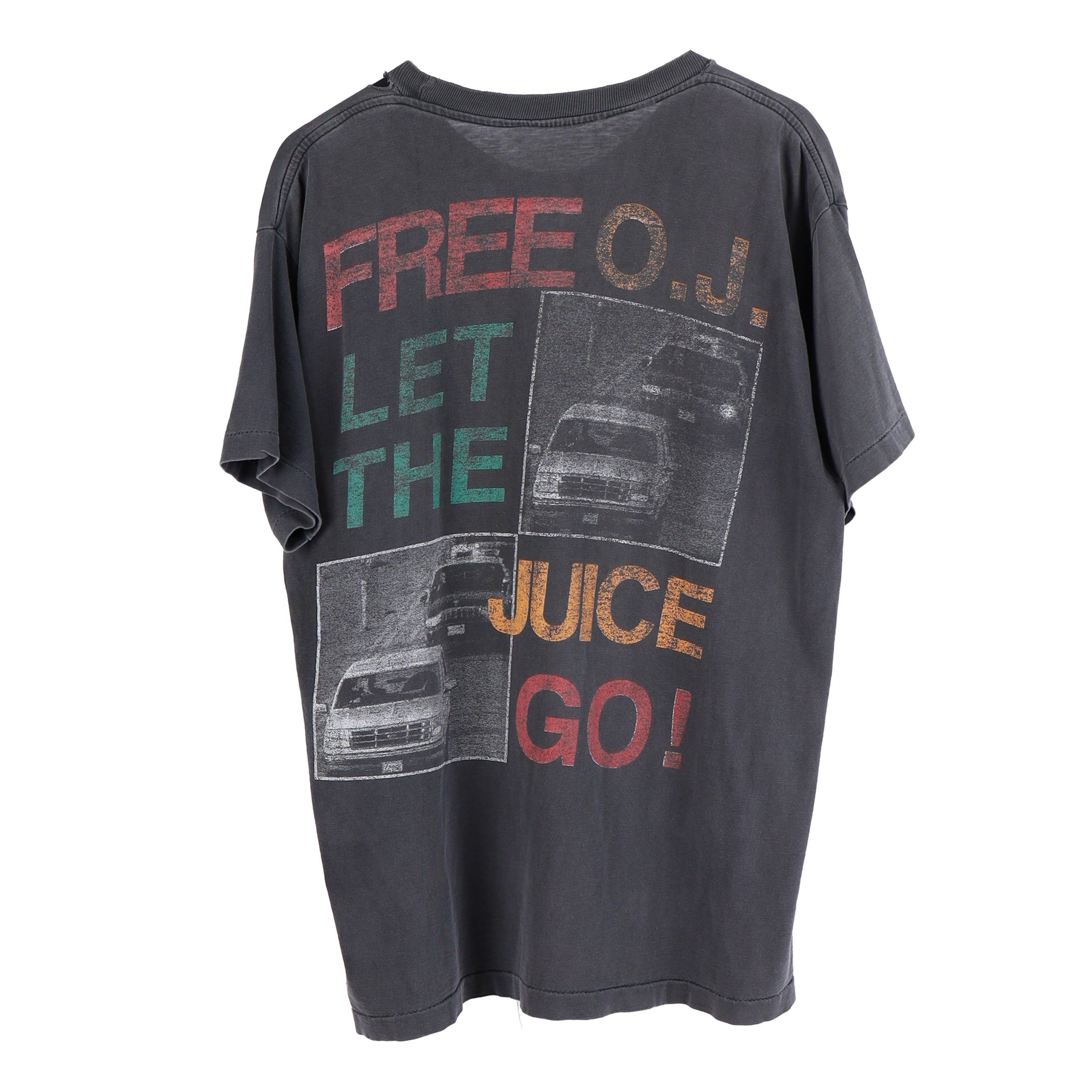Vintage FREE OJ LET THE JUICE GO VINTAGE FADED T-SHIRT Size US XL / EU 56 / 4 - 2 Thumbnail