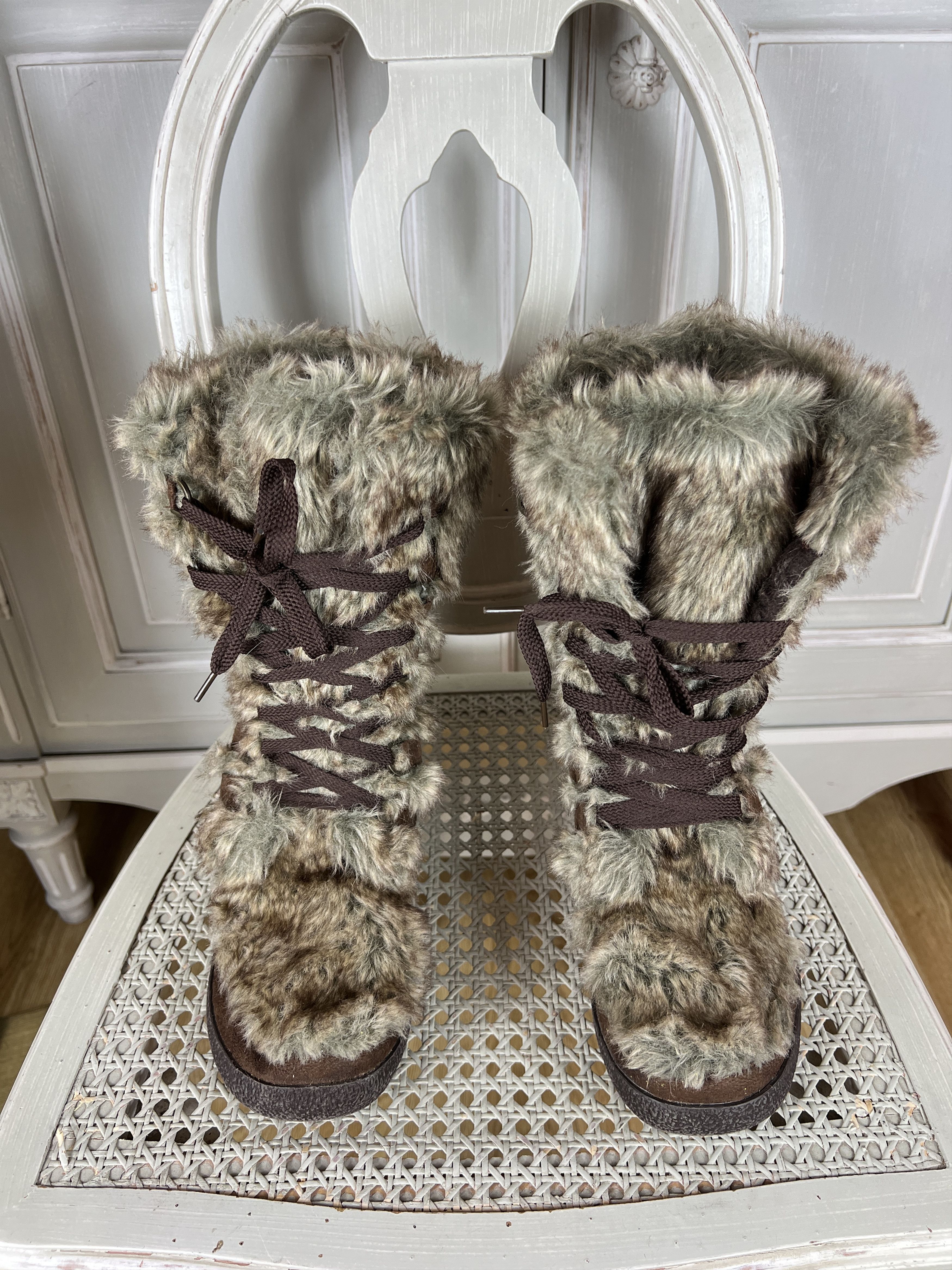 Other GRACELAND HAIR WOOL LINED YETU FUR BOOTS Size US 8 / IT 38 - 1 Thumbnail
