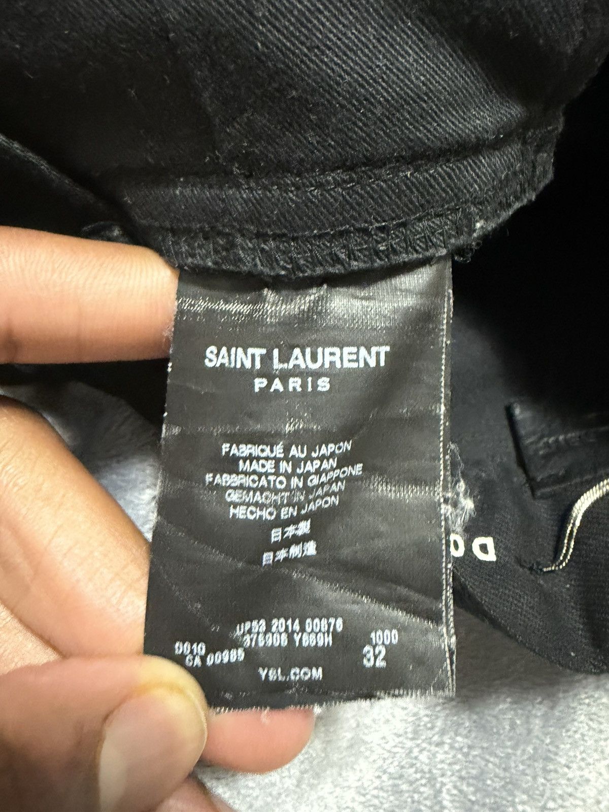 Saint Laurent Paris Black D02 Waxed denim Size US 32 / EU 48 - 5 Thumbnail