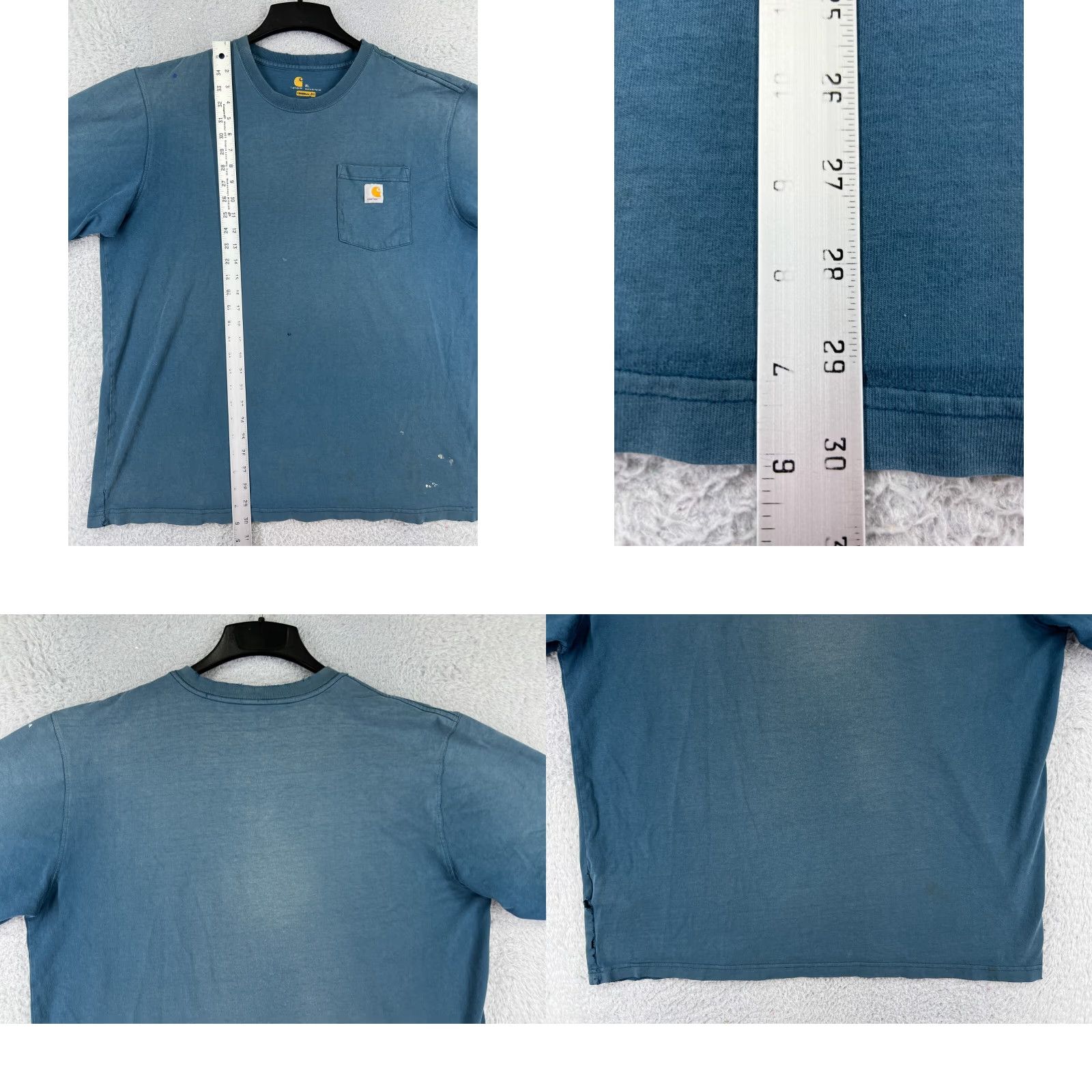 Carhartt Carhartt Shirt Mens XL Blue Short Sleeve Crew Neck 100% Cotton Size US XL / EU 56 / 4 - 9 Thumbnail