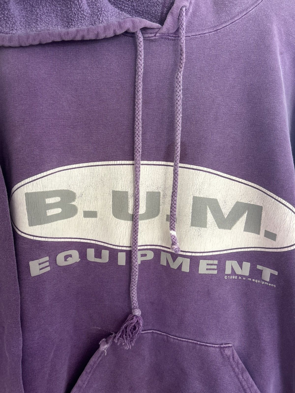 B.U.M Equipment 1992 B.U.M Equipment Faded Purple Oversized Hoodie Size US M / EU 48-50 / 2 - 2 Thumbnail